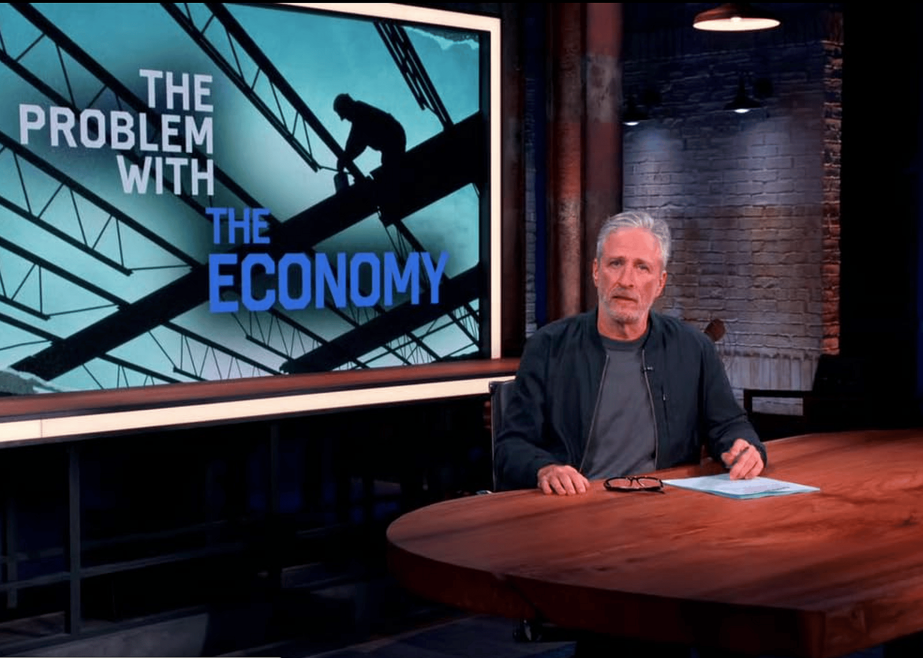 Jon Stewart in "The Problem with Jon Stewart".