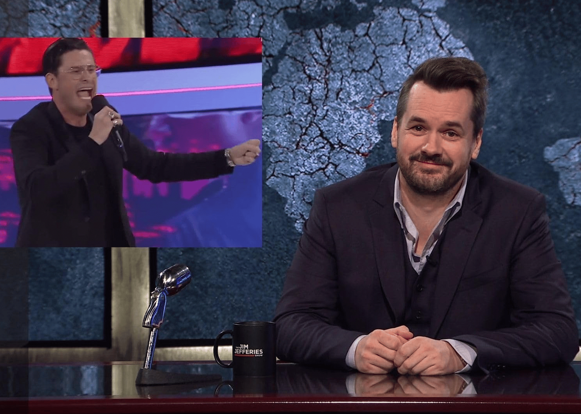 Jim Jefferies in "The Jim Jefferies Show".