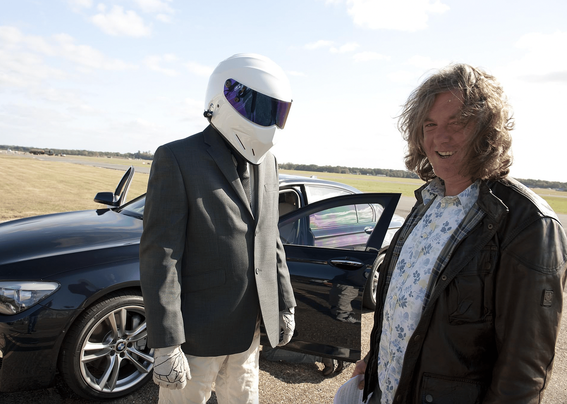 James May and Ben Collins in "Top Gear".