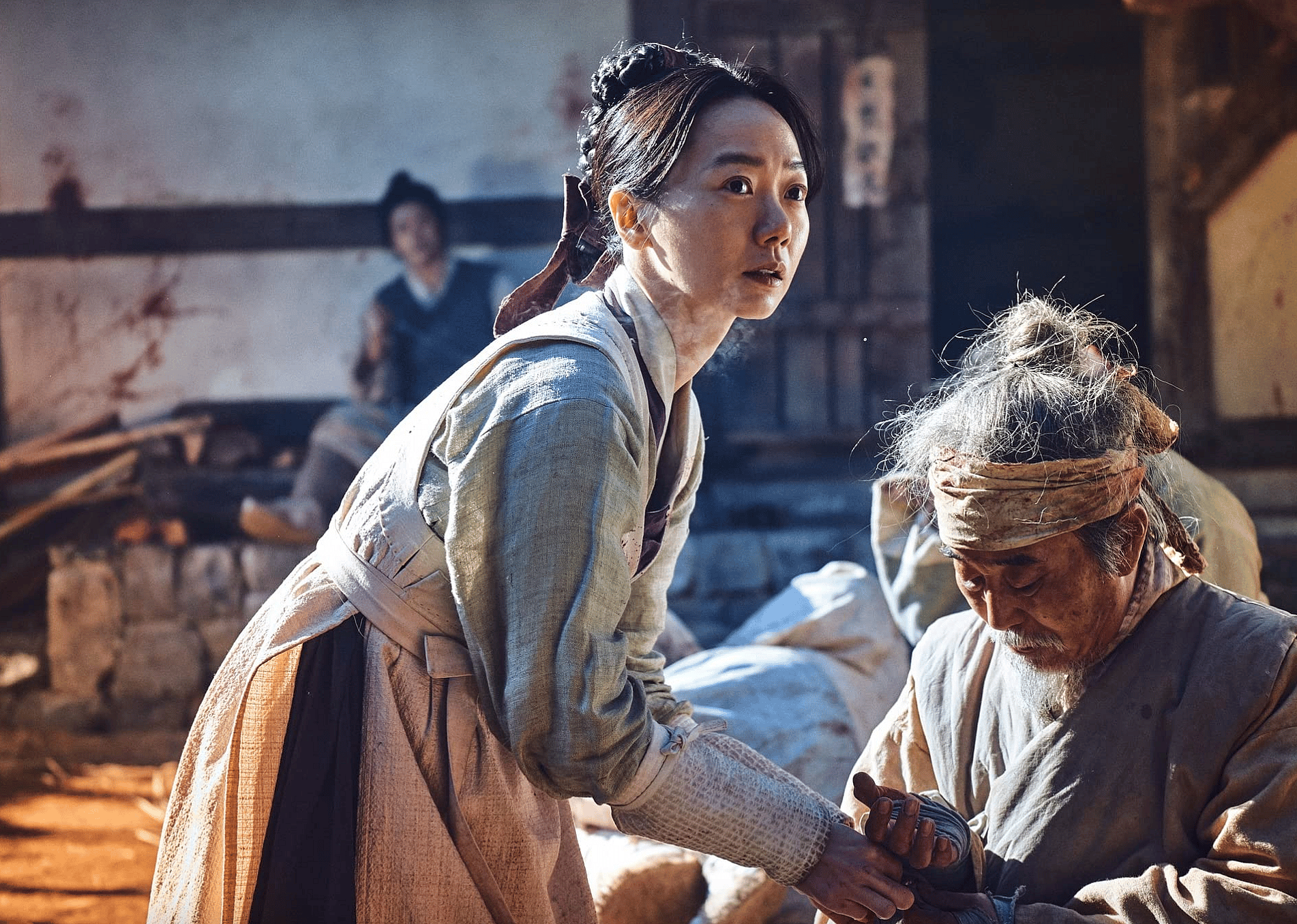 Bae Doona in a scene from "Kingdom."