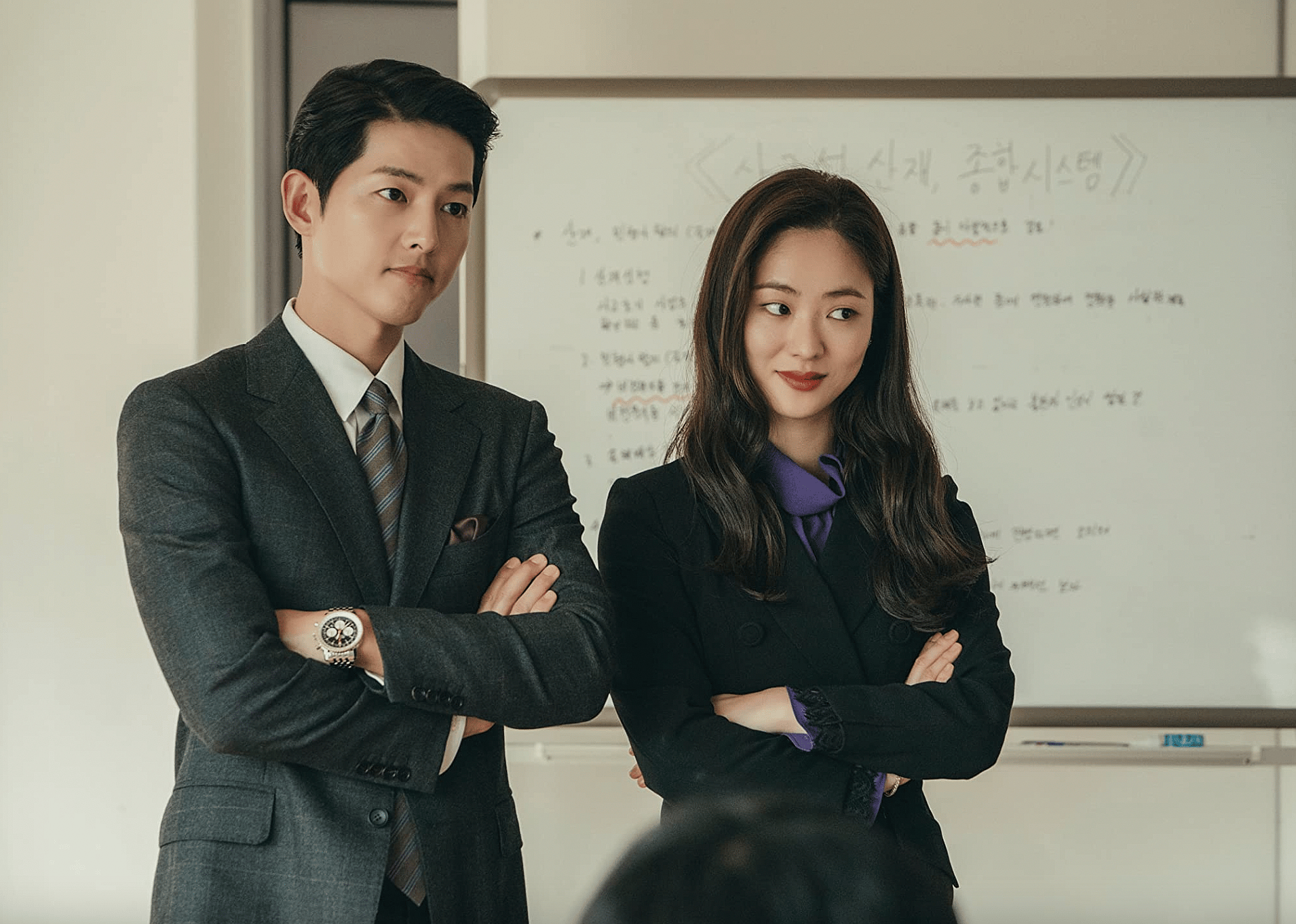 Song Joong-ki and Jeon Yeo-bin in "Vincenzo."