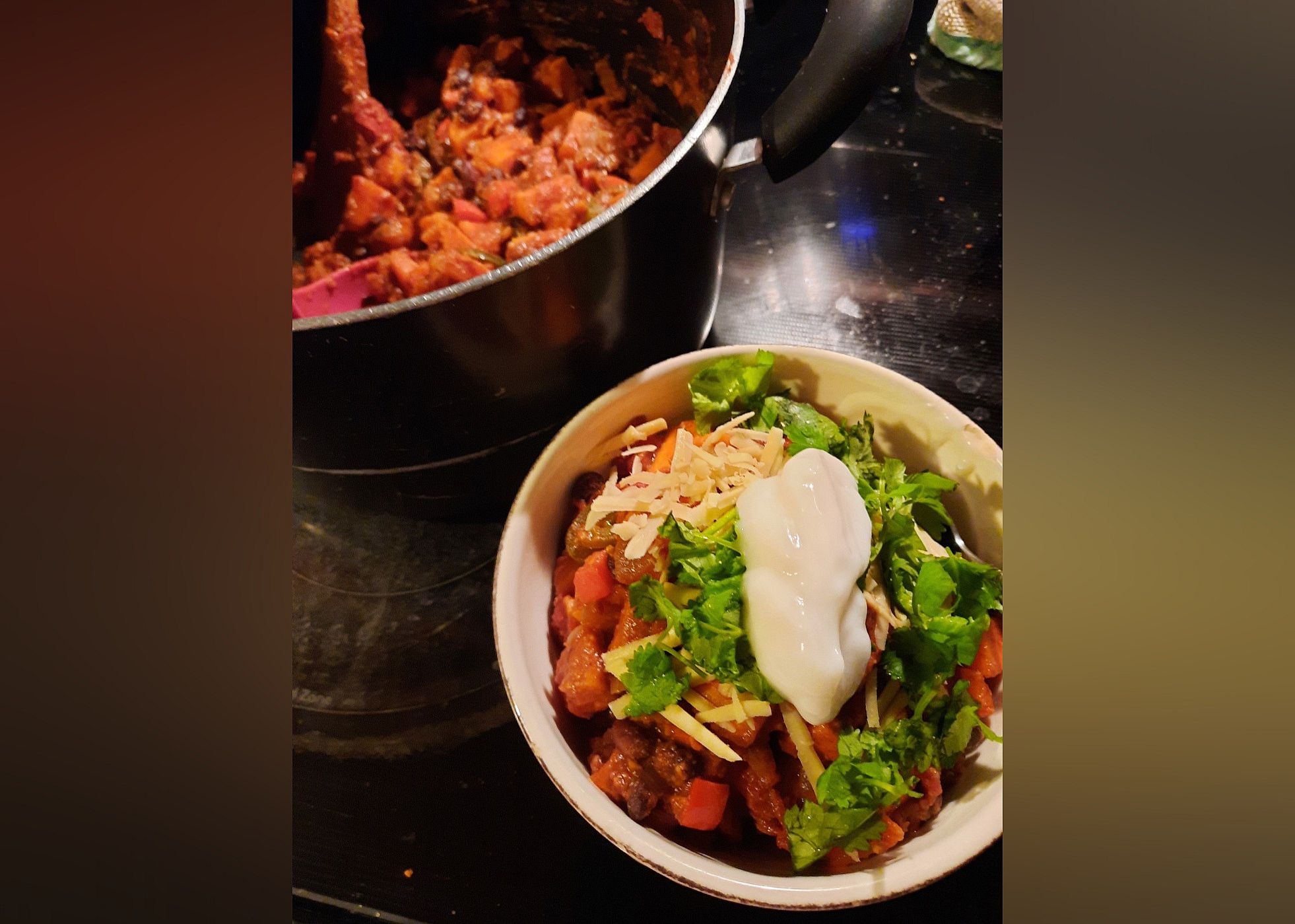 Sweet Potato and Black Bean Chili
