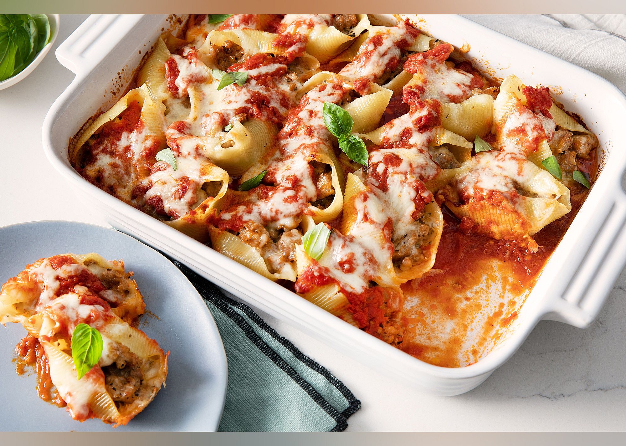 Italian Sausage Stuffed Shells