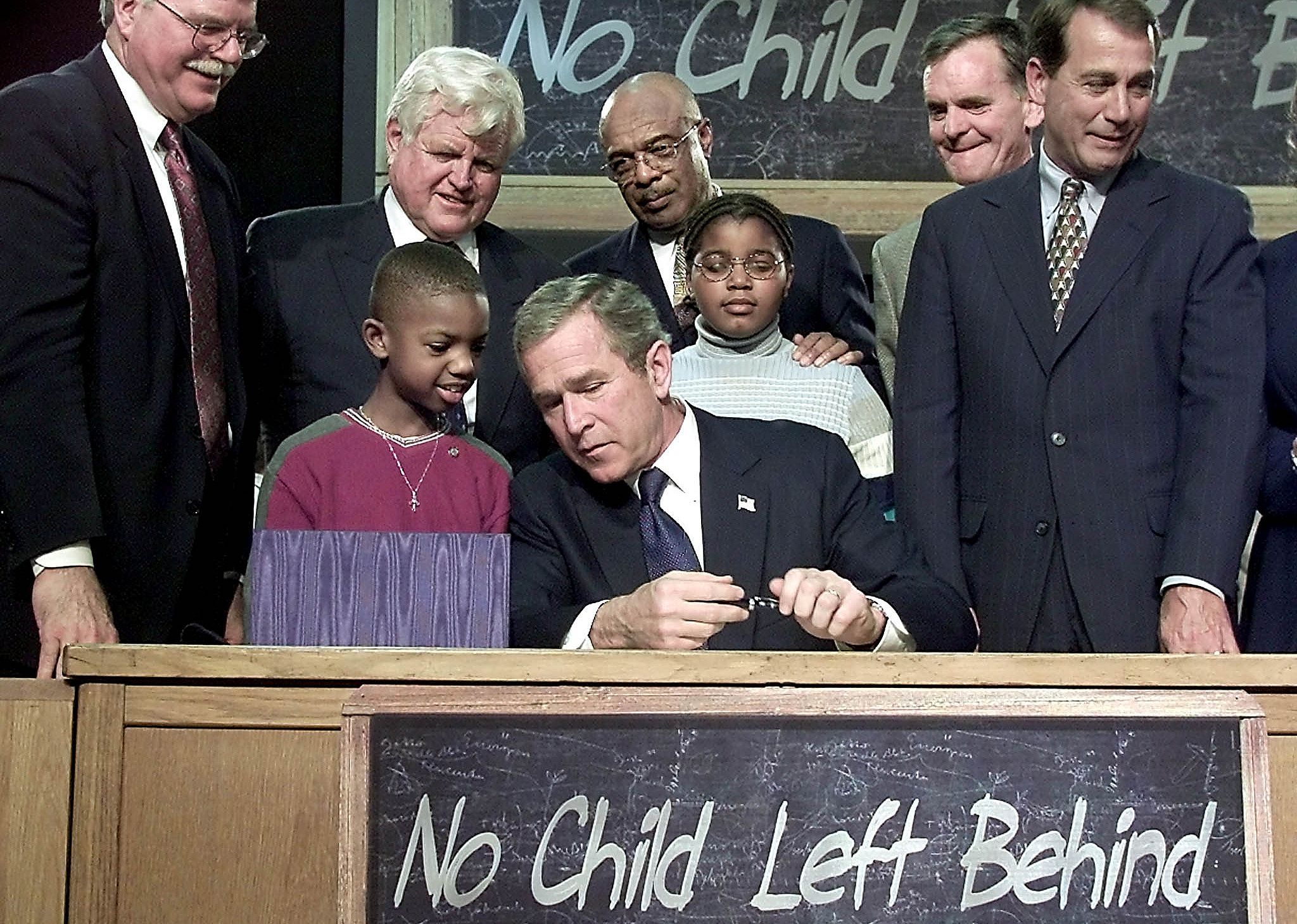 2001: Standardized testing becomes the one and only measure used for achievement