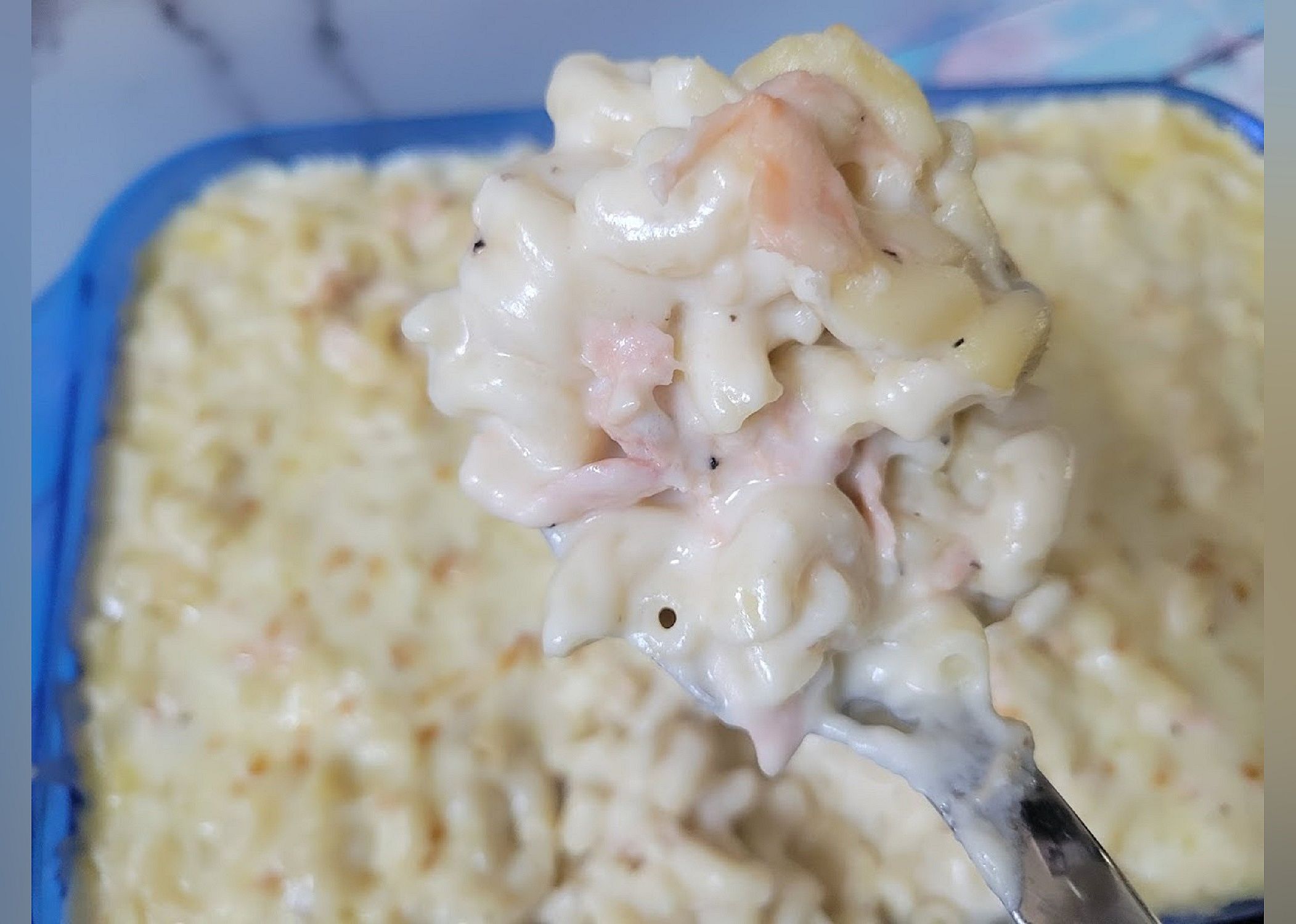 Creamy Salmon Mac and Cheese