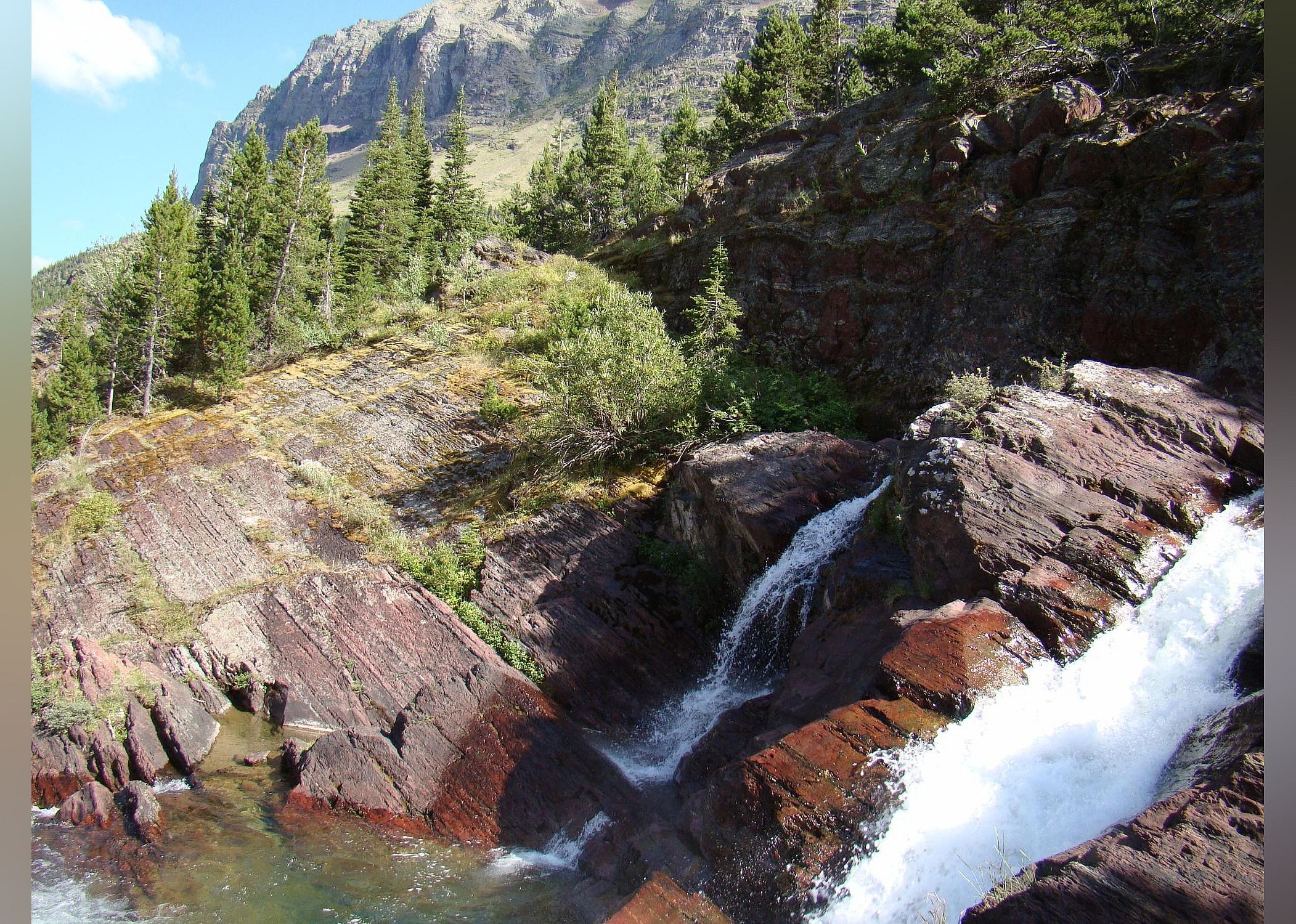 #24. Red Rock Falls, Glacier National Park