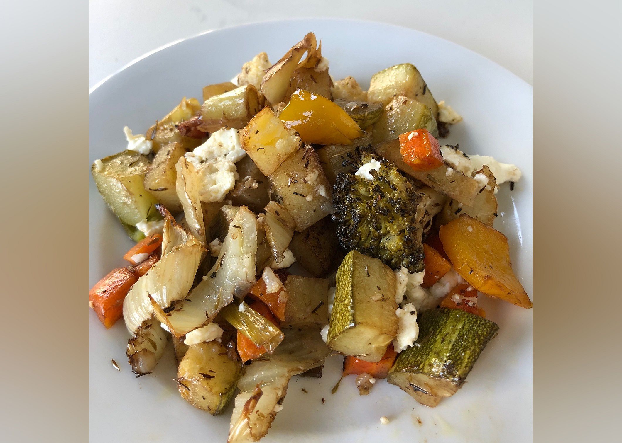 Sheet Pan Vegetable Dinner with Feta