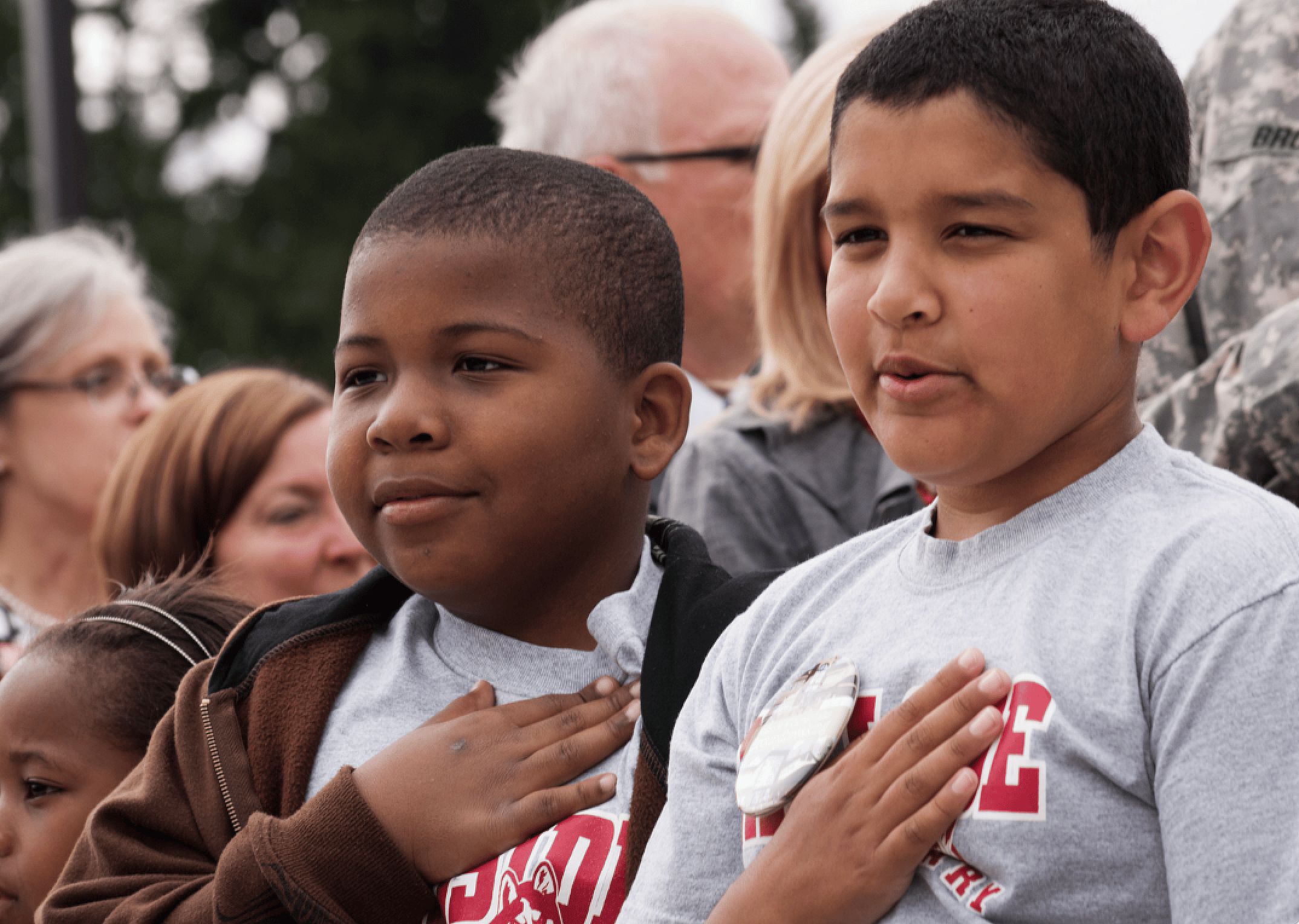 Question #52: What do we show loyalty to when we say the Pledge of Allegiance?