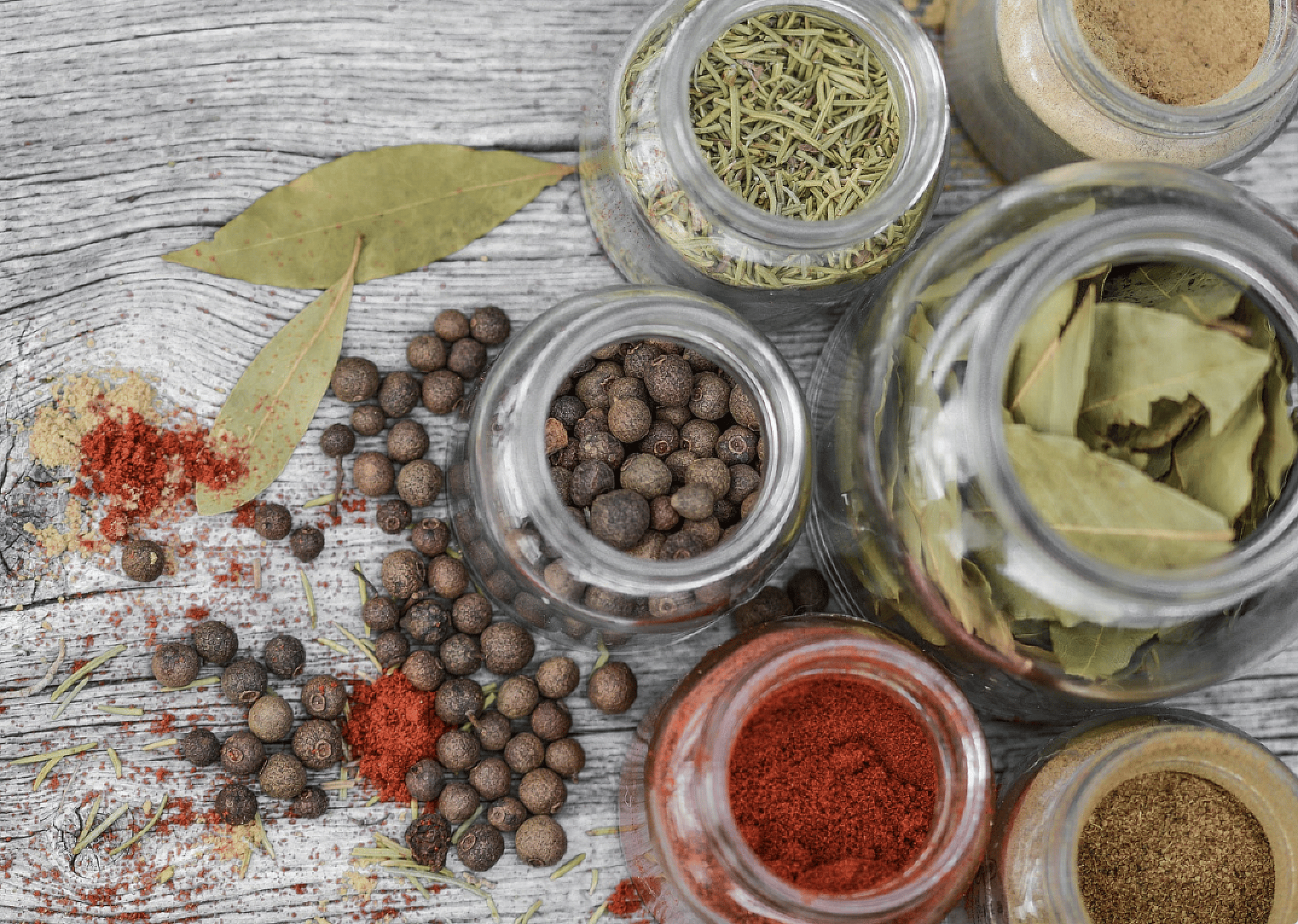 Tea, spices, etc.