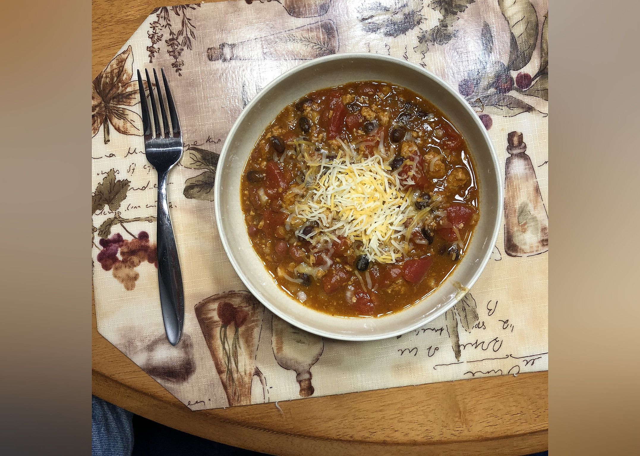 Slow Cooker Pumpkin Turkey Chili