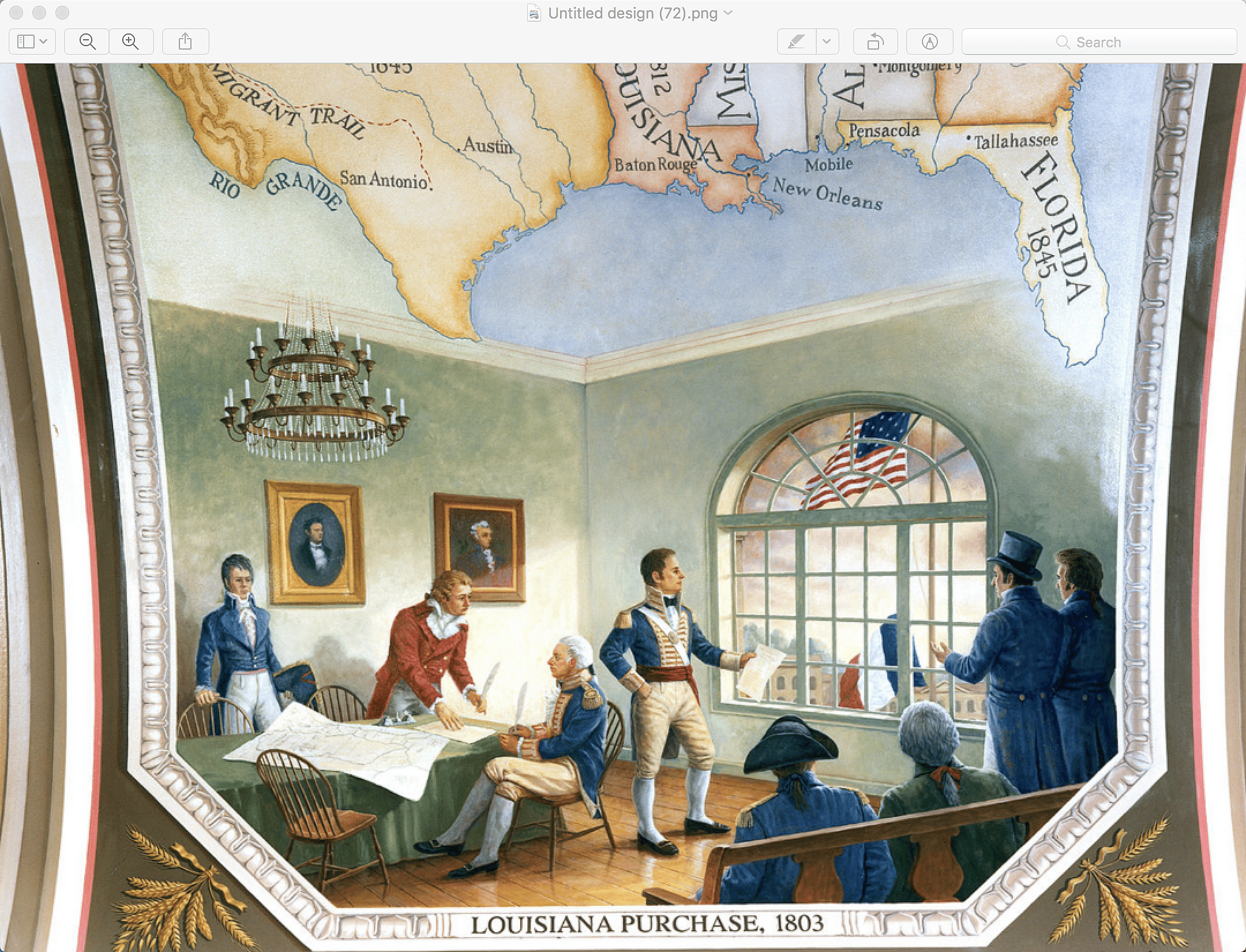 Question #71: What territory did the United States buy from France in 1803?