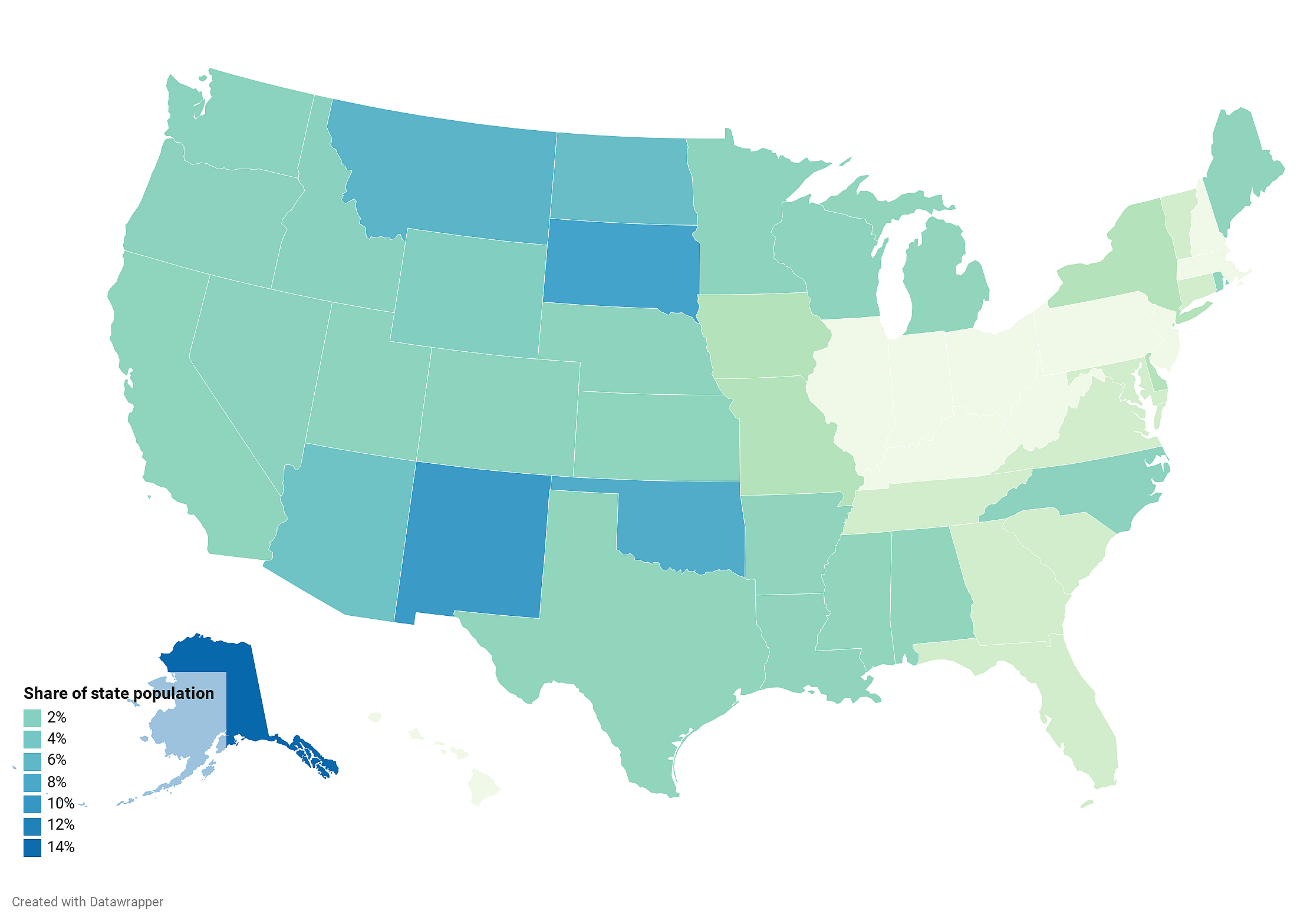 Native American or Alaska Native population: Demographics