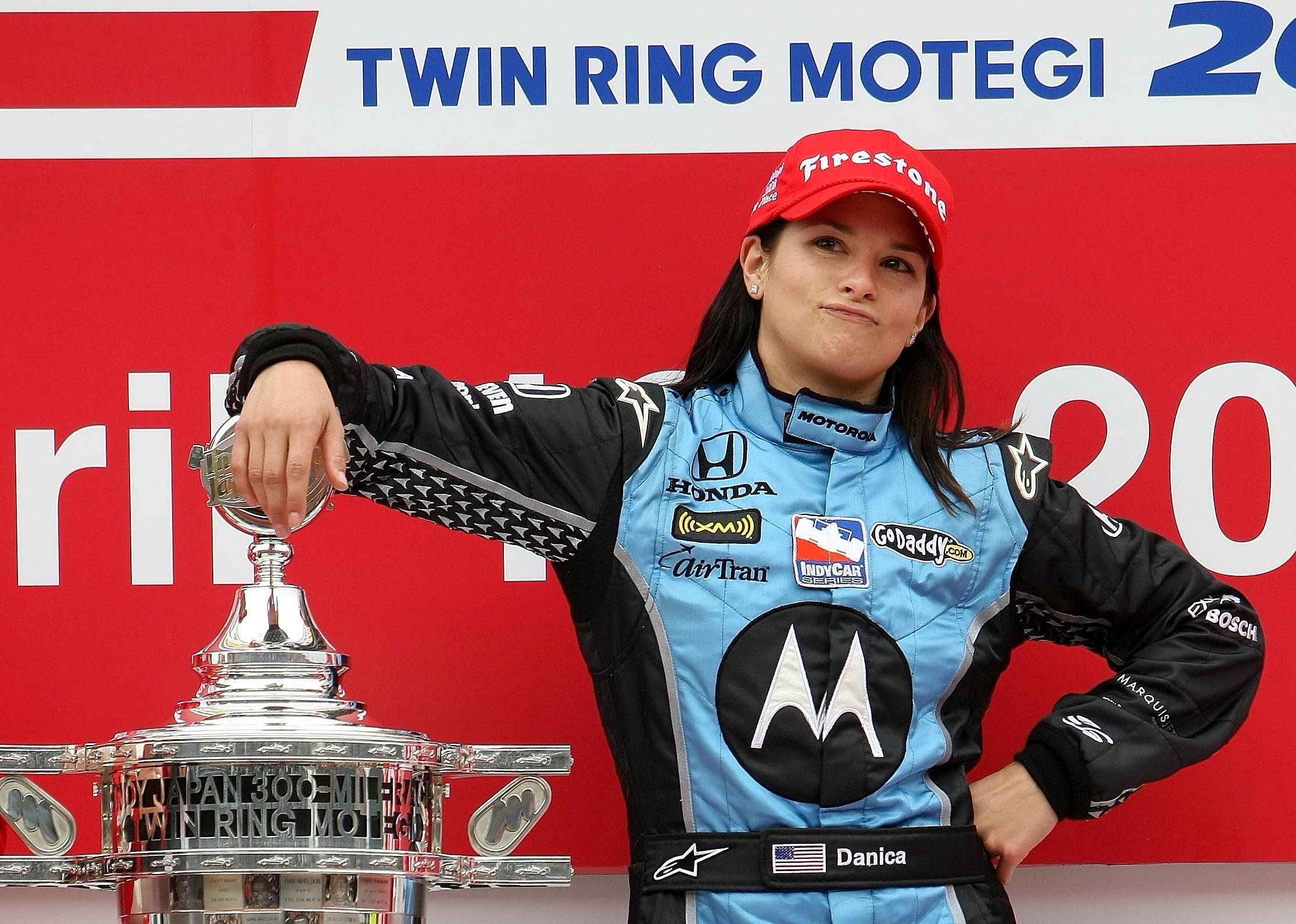2008: Danica Patrick becomes first female winner in IndyCar history