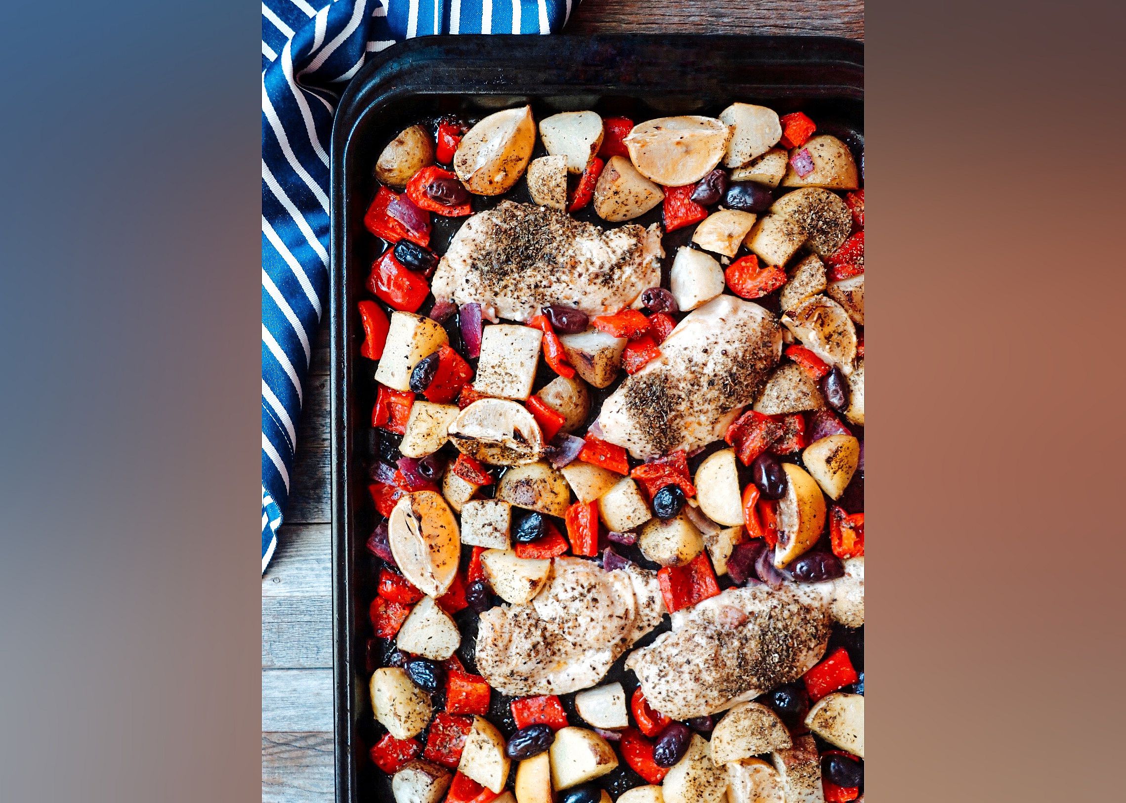Easy Sheet Pan Greek Chicken