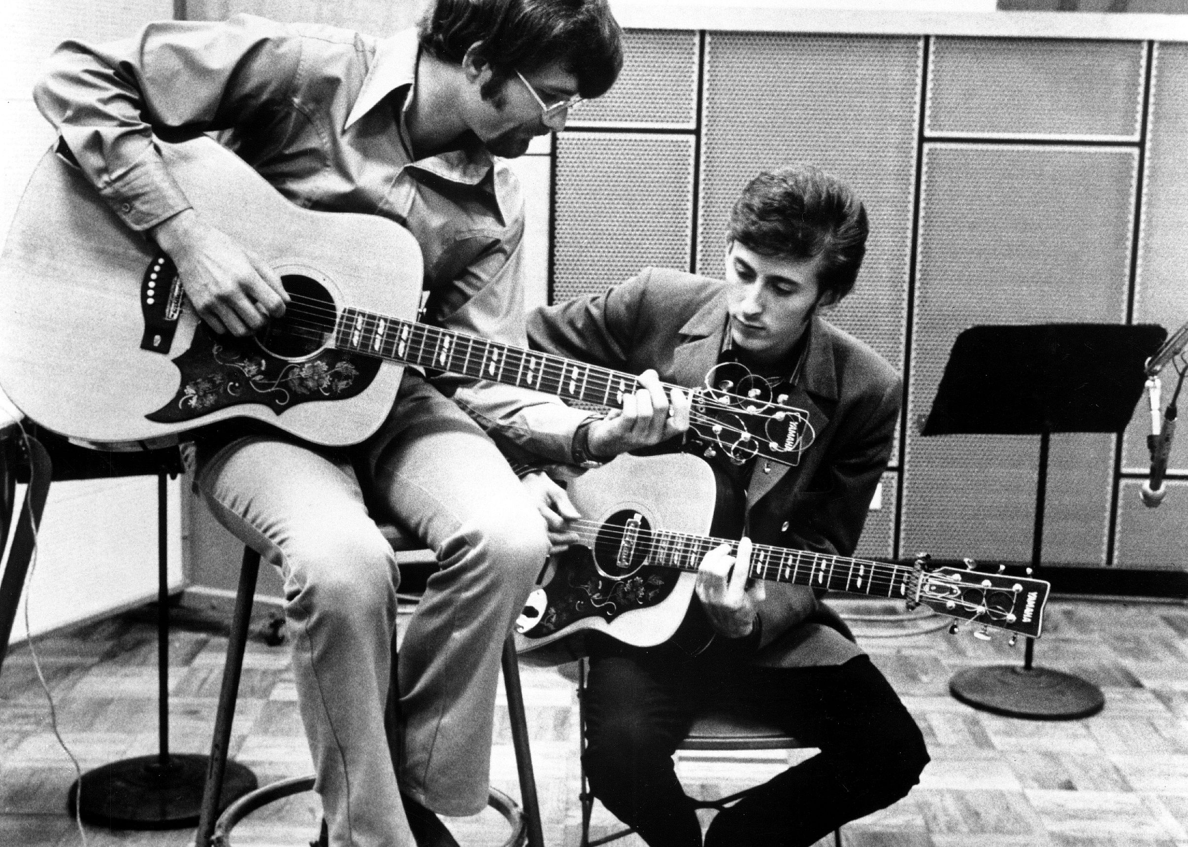 Photo of Zager & Evans in studio