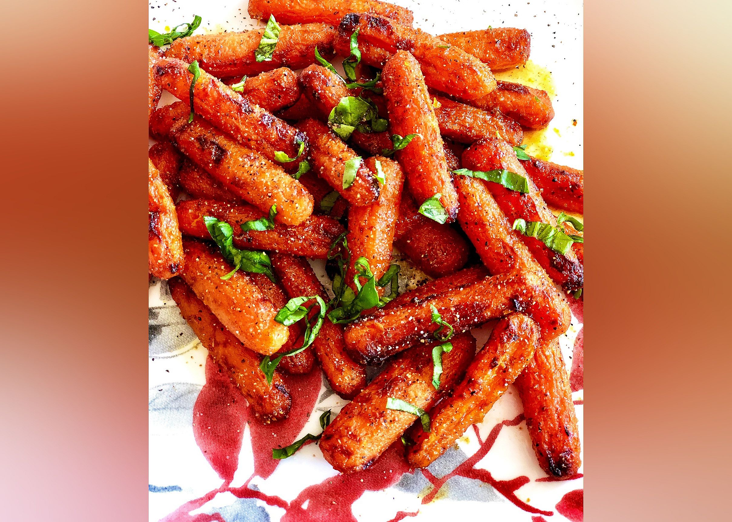 Air Fryer Sweet and Spicy Roasted Carrots