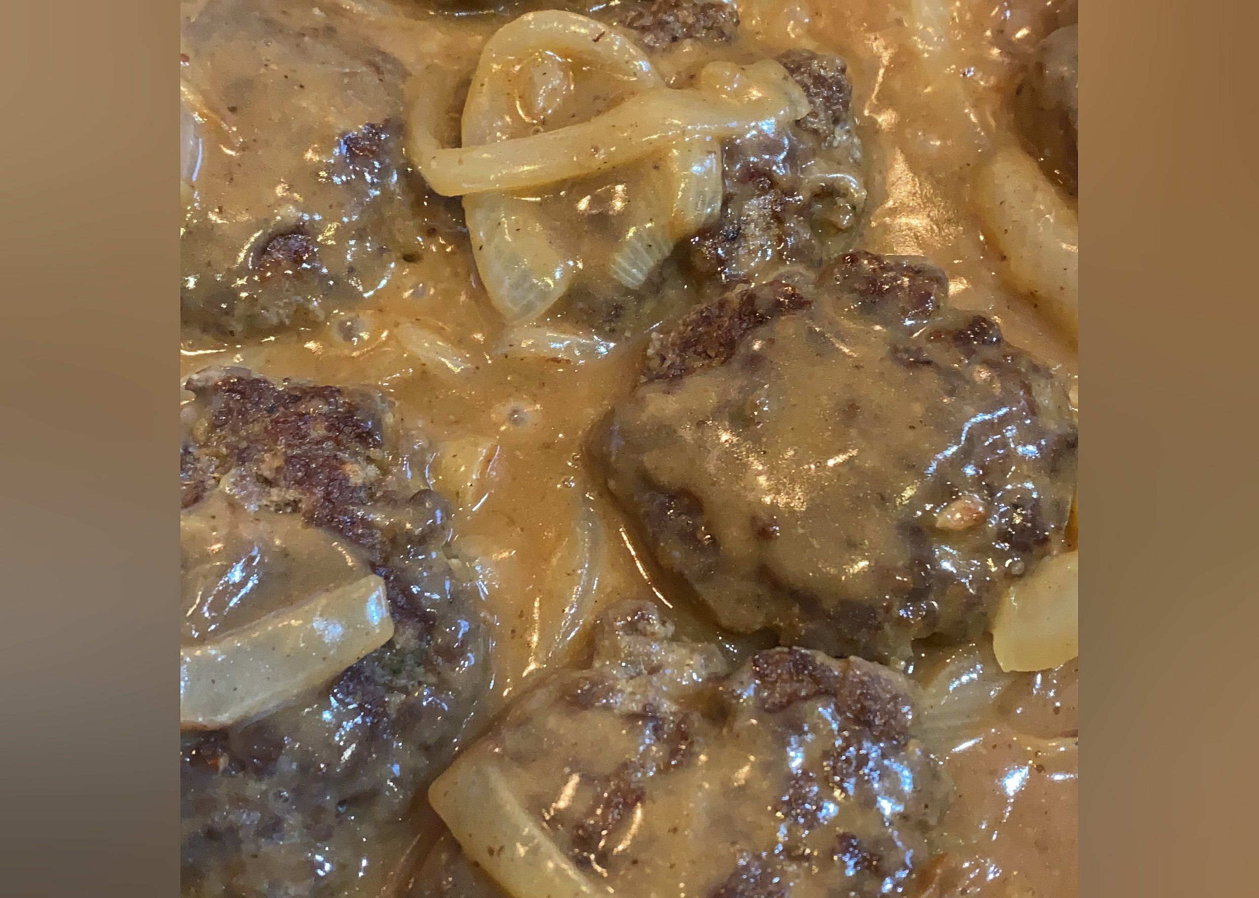 Hamburger Steak with Onions and Gravy