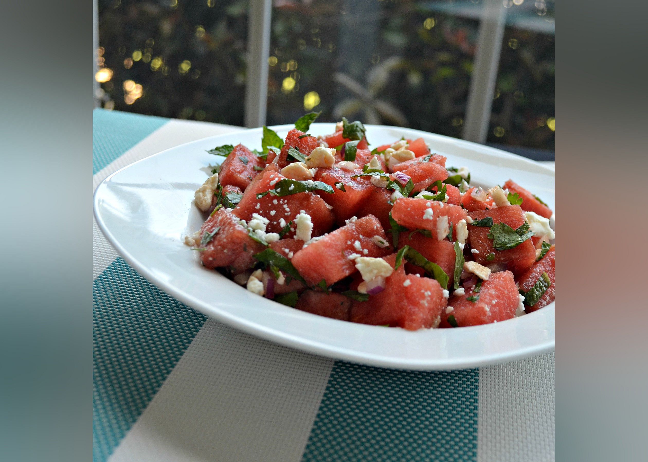 Herb Watermelon Feta Salad