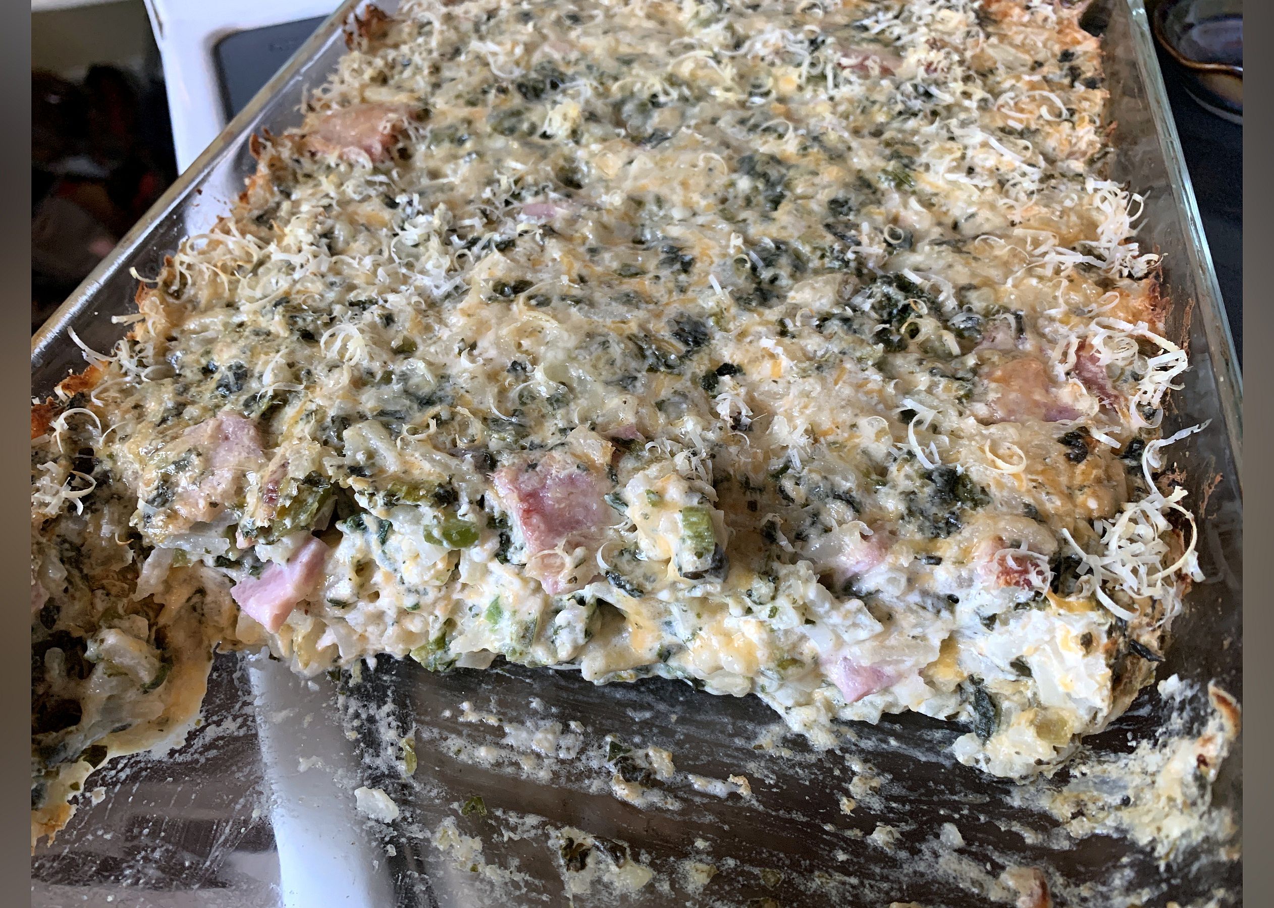Cheesy Ham and Hash Brown Casserole
