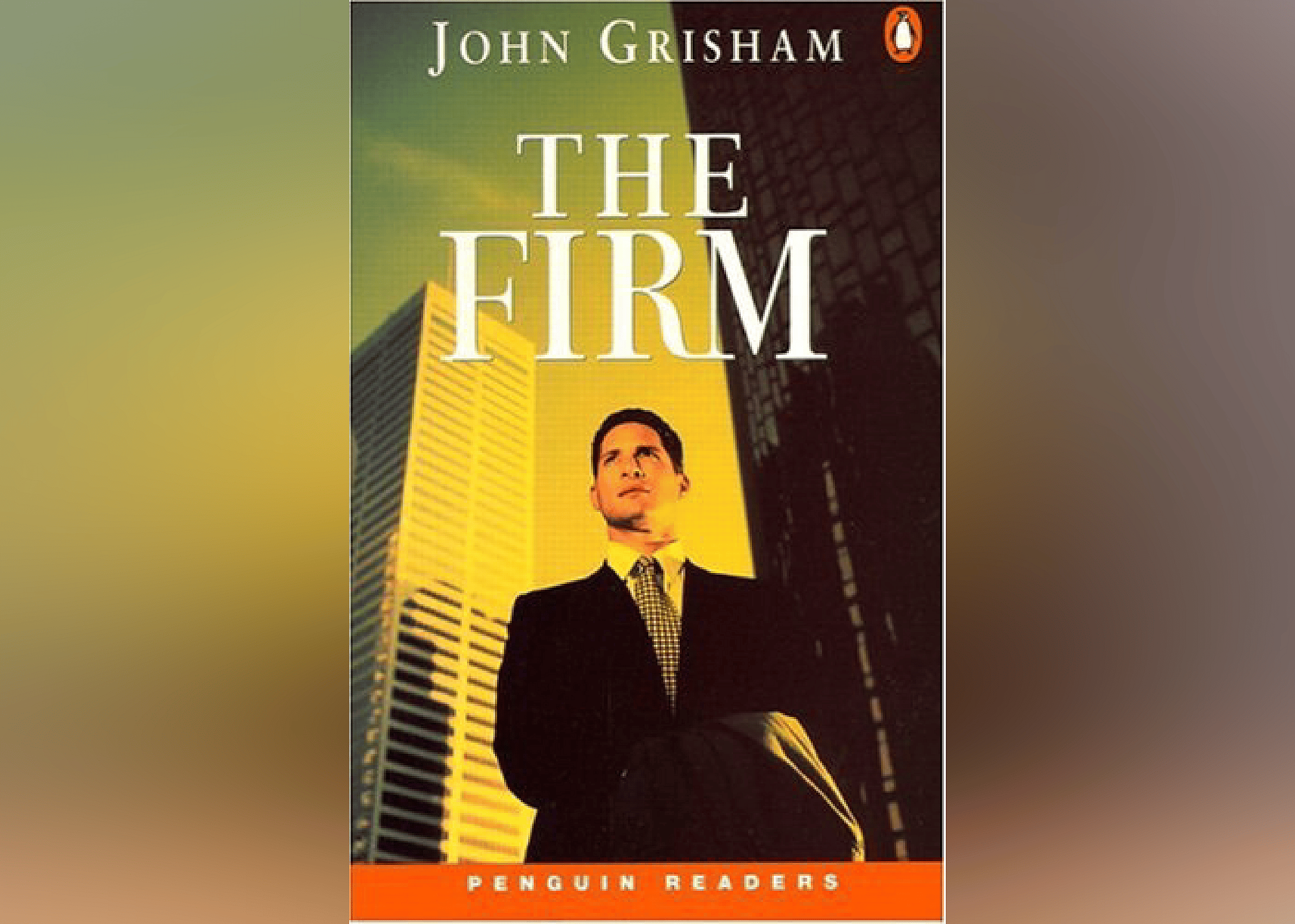The cover shows a business man standing beneath skyscrapers.
