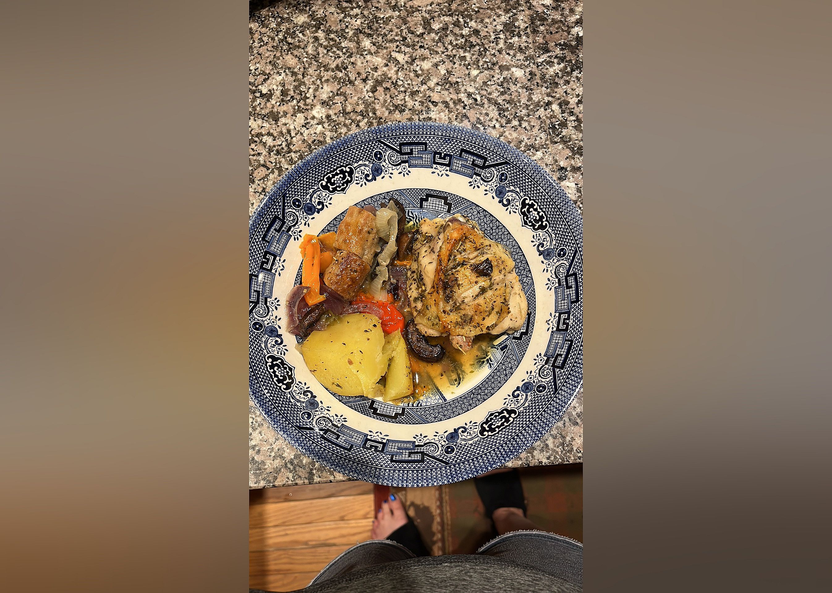 Chicken, Sausage, Peppers, and Potatoes