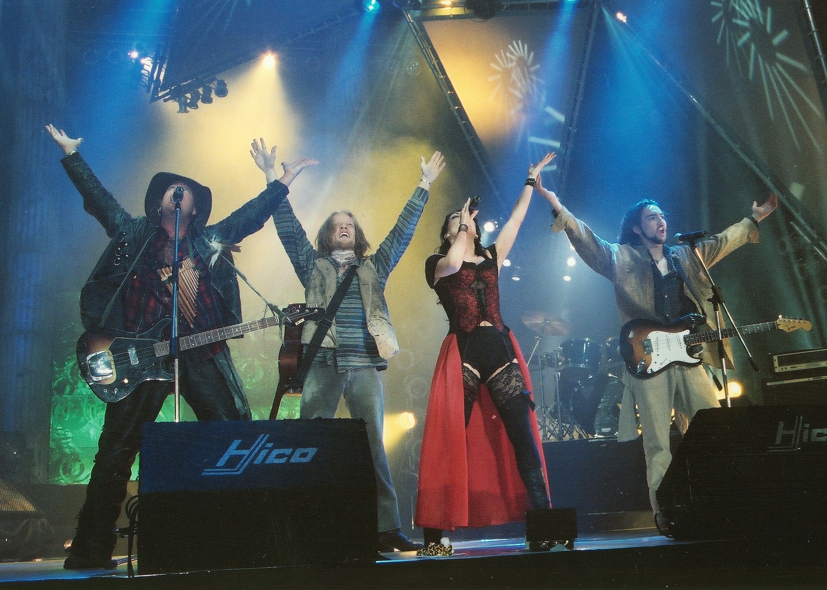 Rednex band performing on stage.