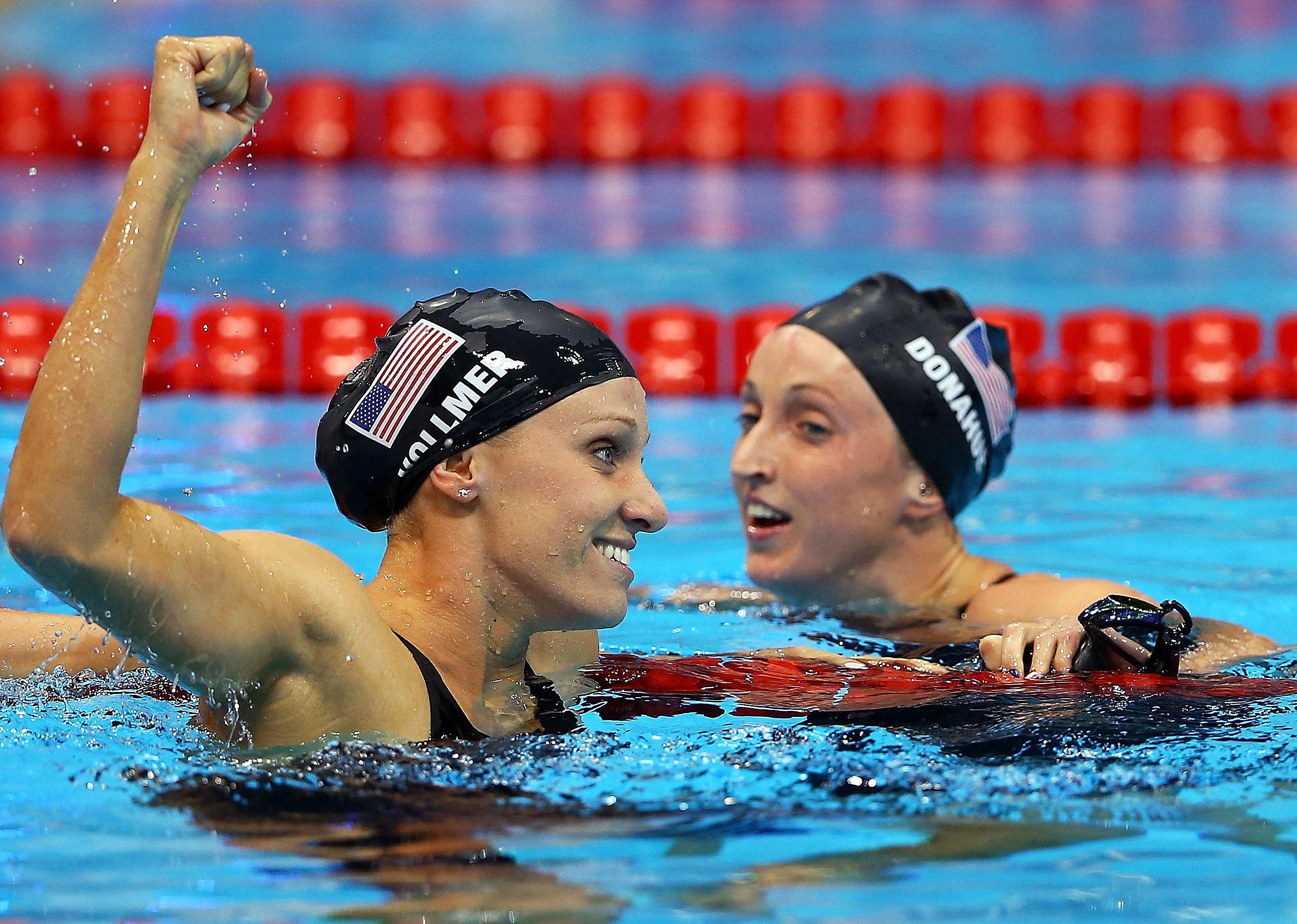 2012: Dana Vollmer wins gold in 100m butterfly, sets new world record