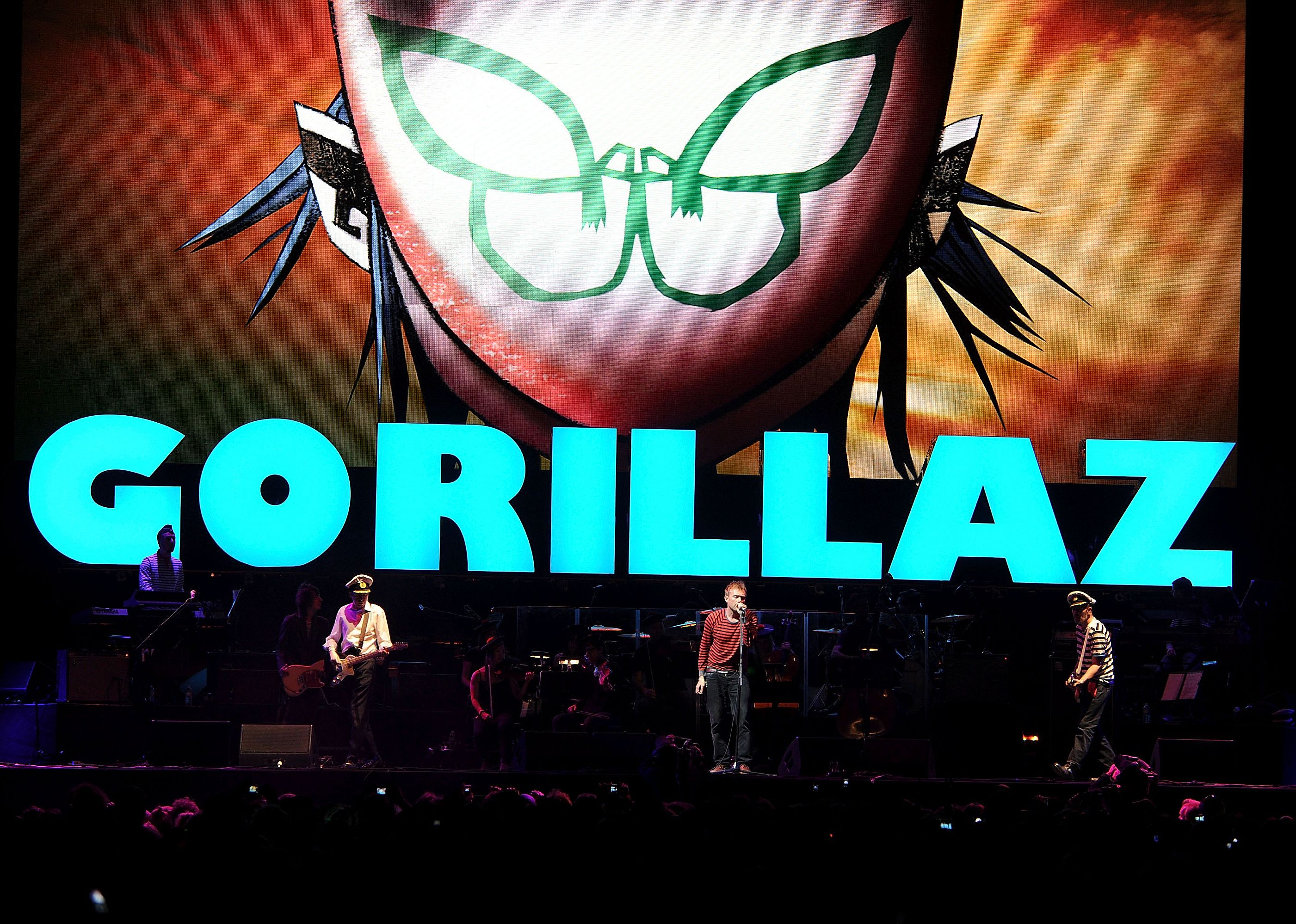 Gorillaz performs onstage