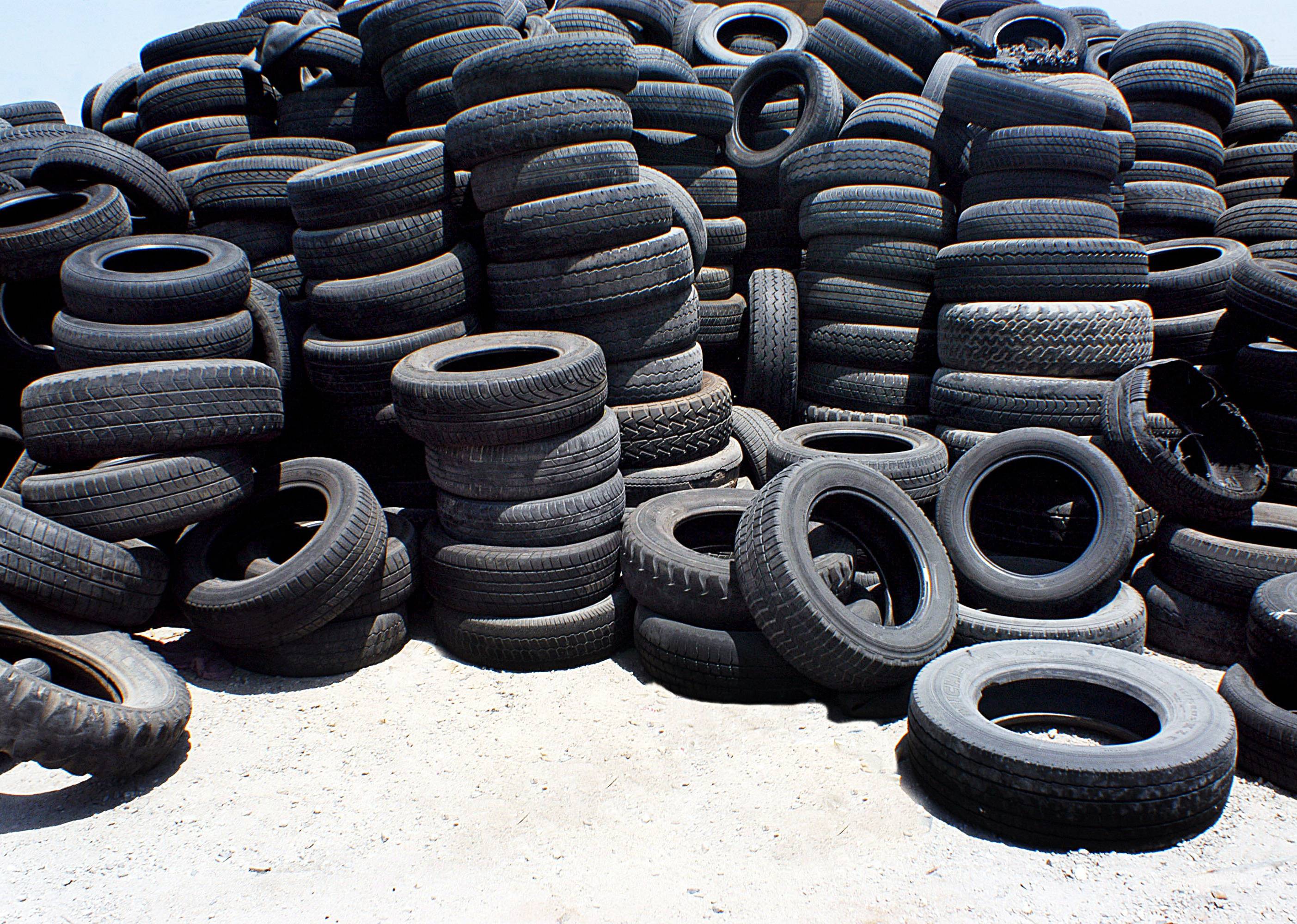 Discarded tires