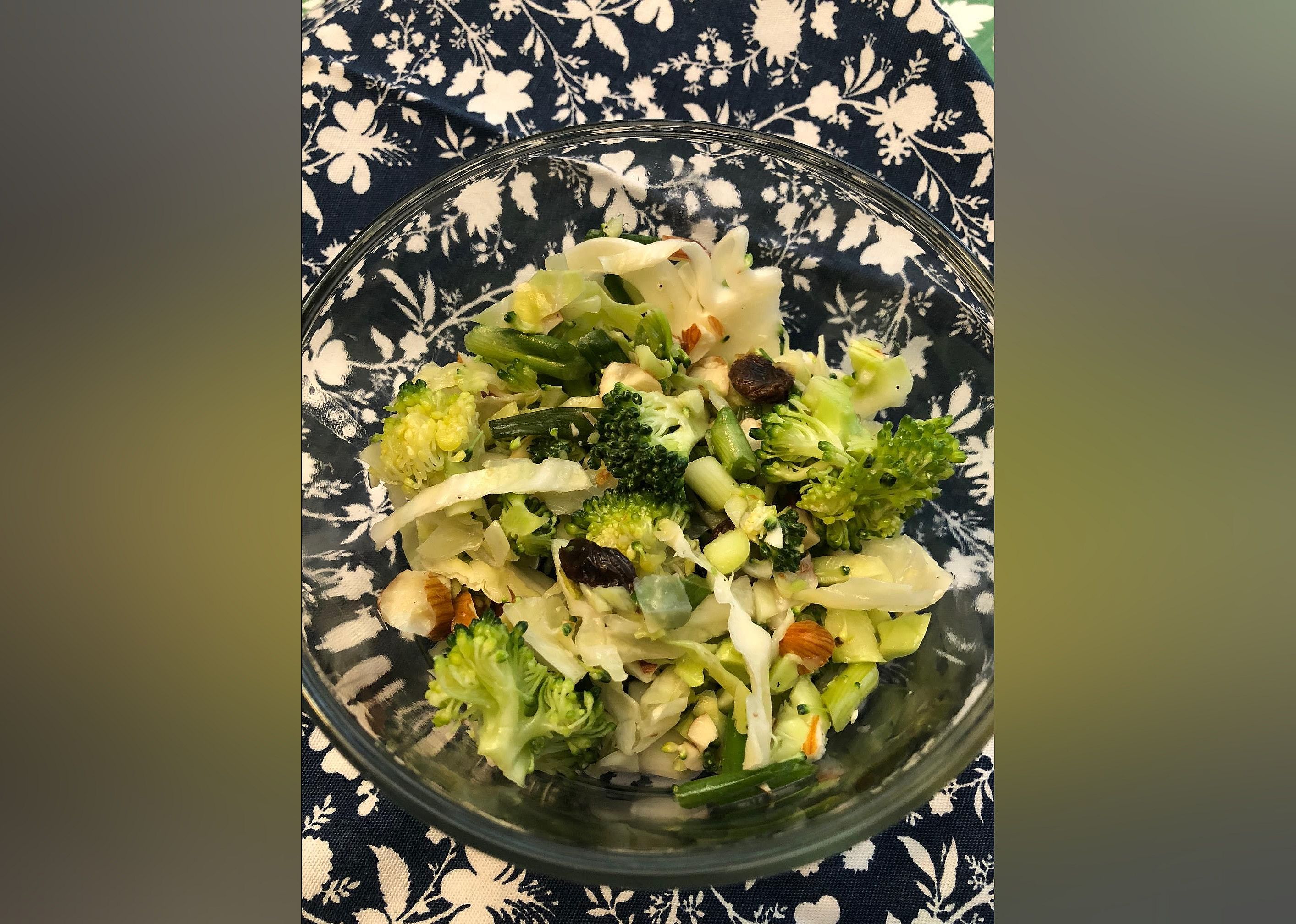 Cabbage and Broccoli Slaw with Vinegar Dressing