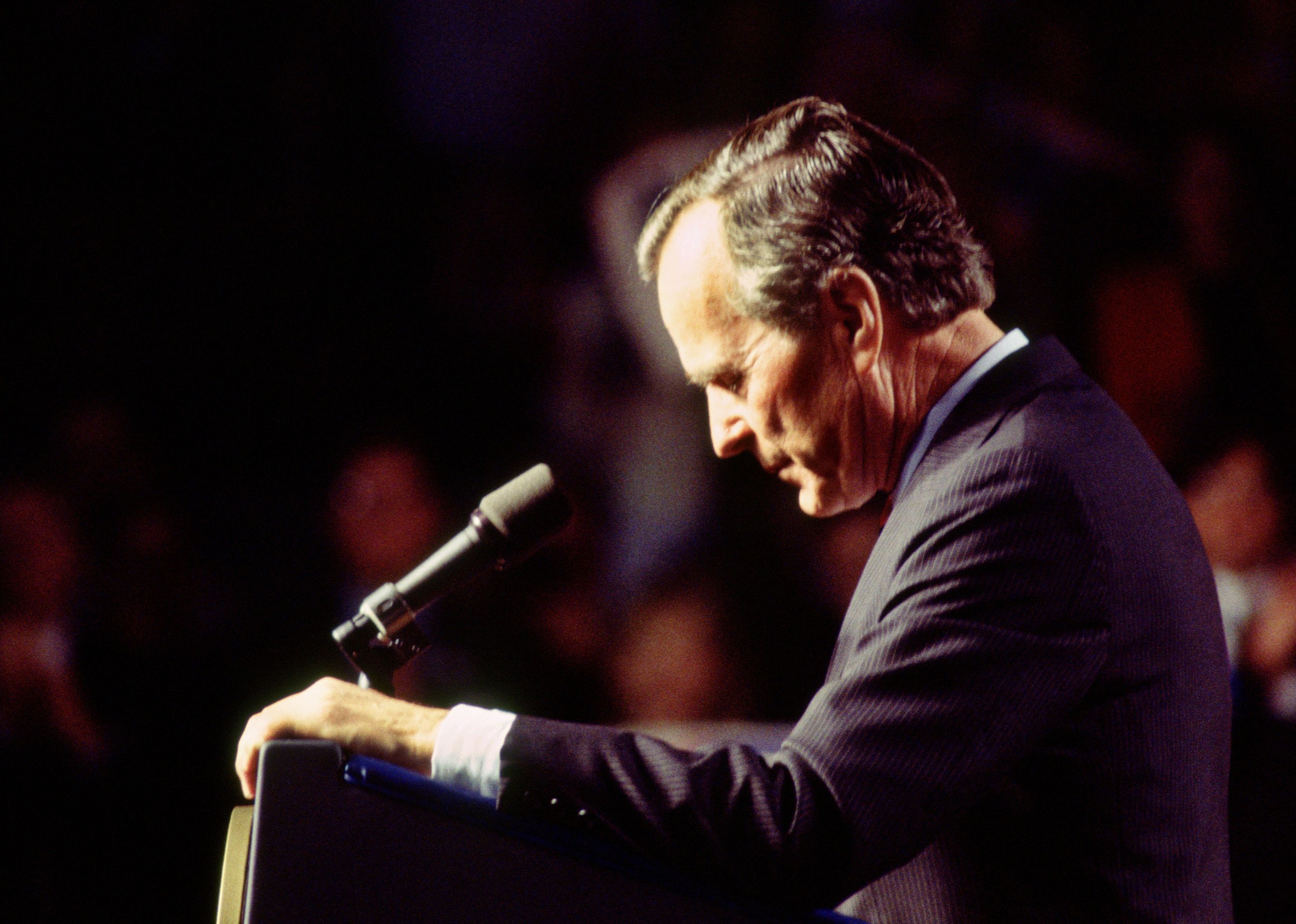 George H.W. Bush pays a political price