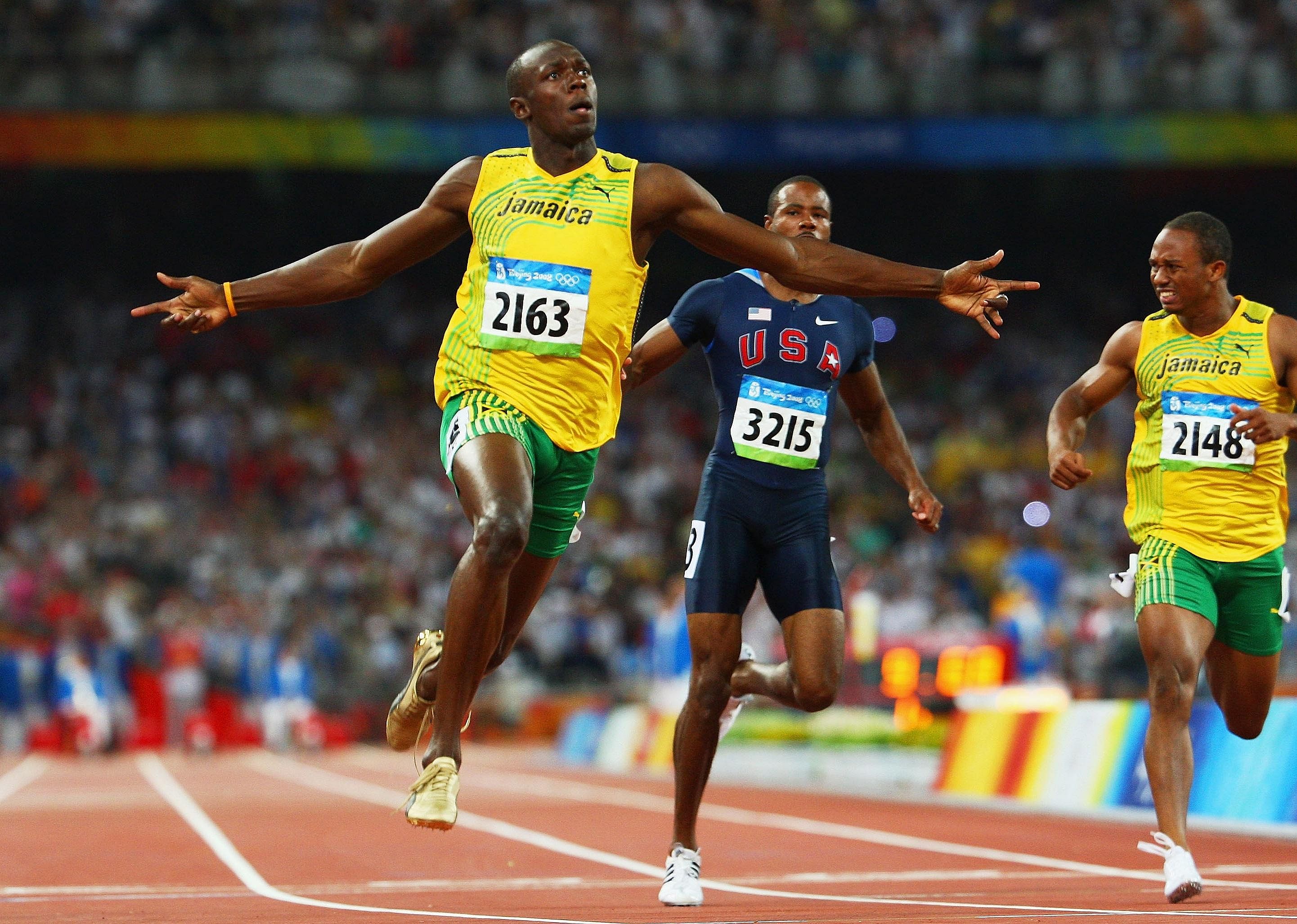 2008: Usain Bolt hits 9.69 for world record, 100-meter gold medal