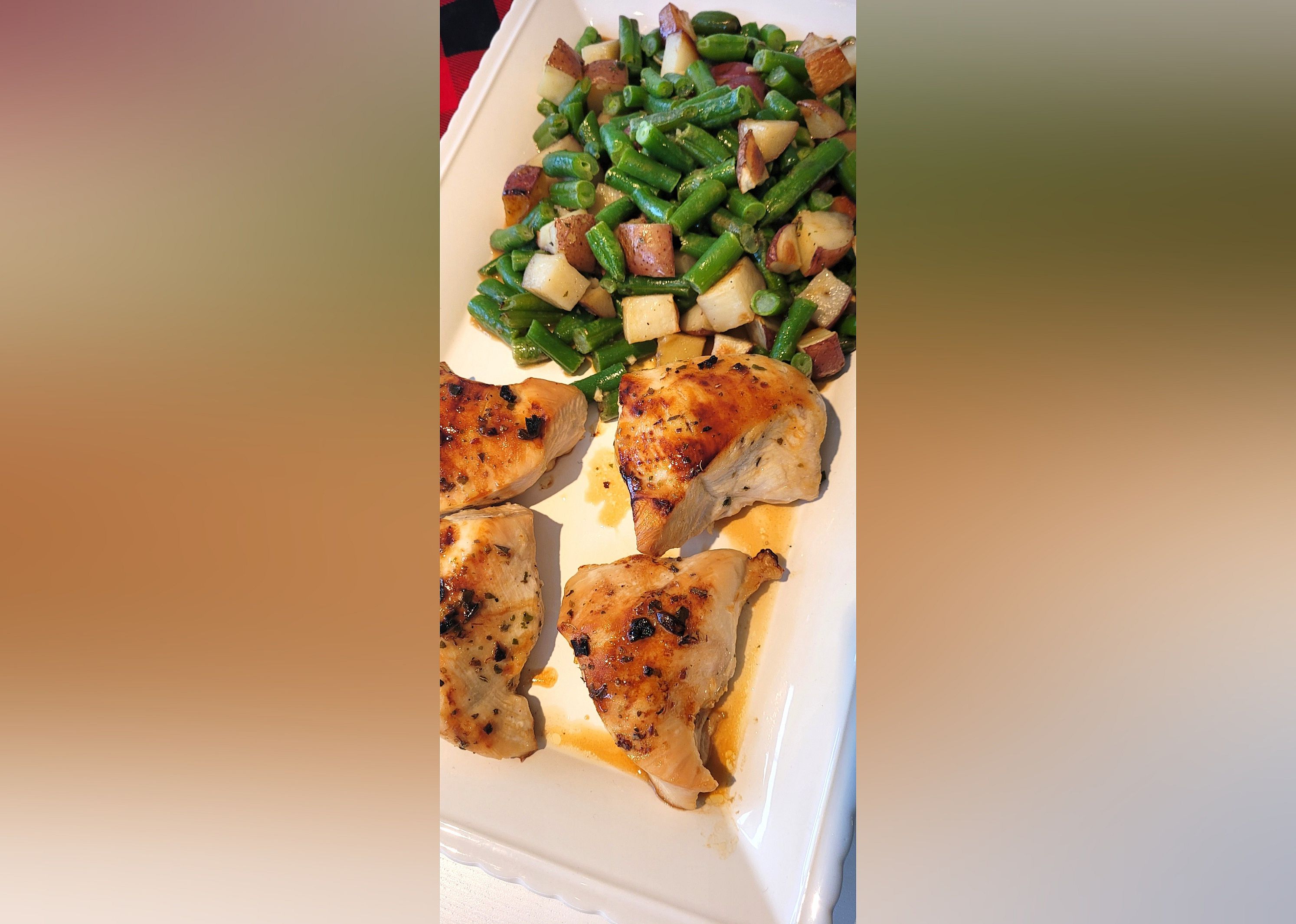 Sheet Pan Honey-Garlic Chicken Dinner