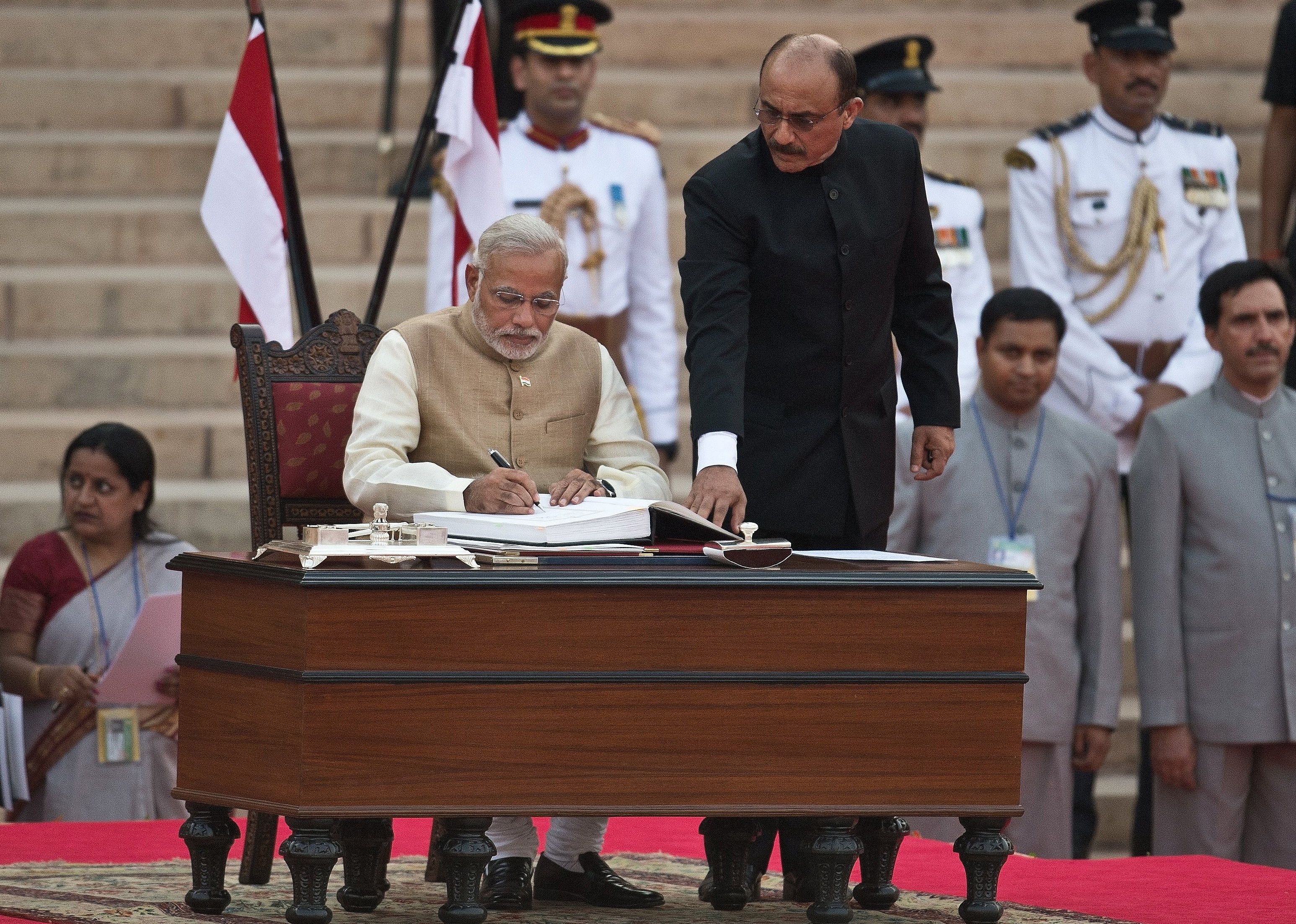 2014: Narendra Modi assumes office