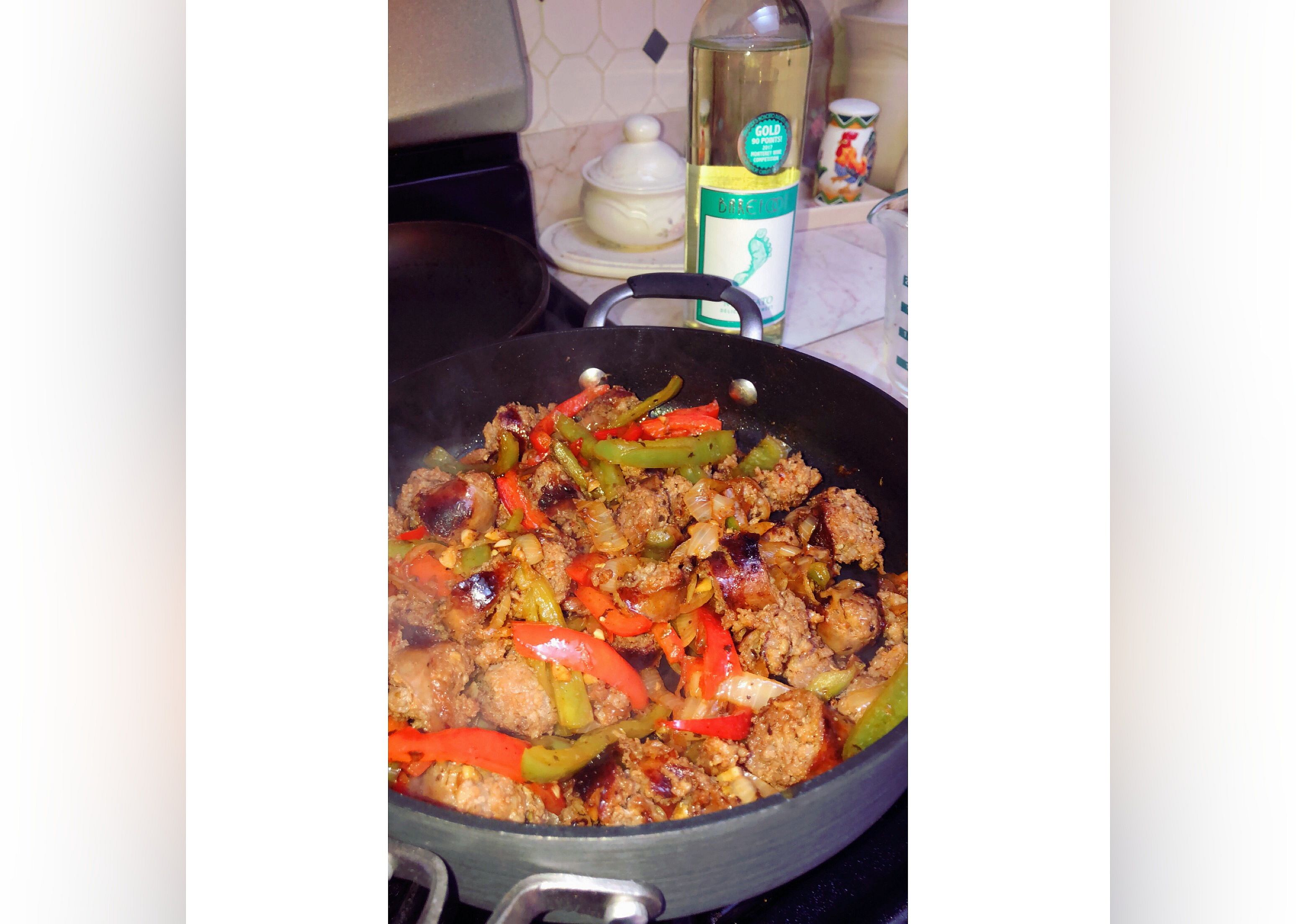 Italian Sausage, Peppers, and Onions