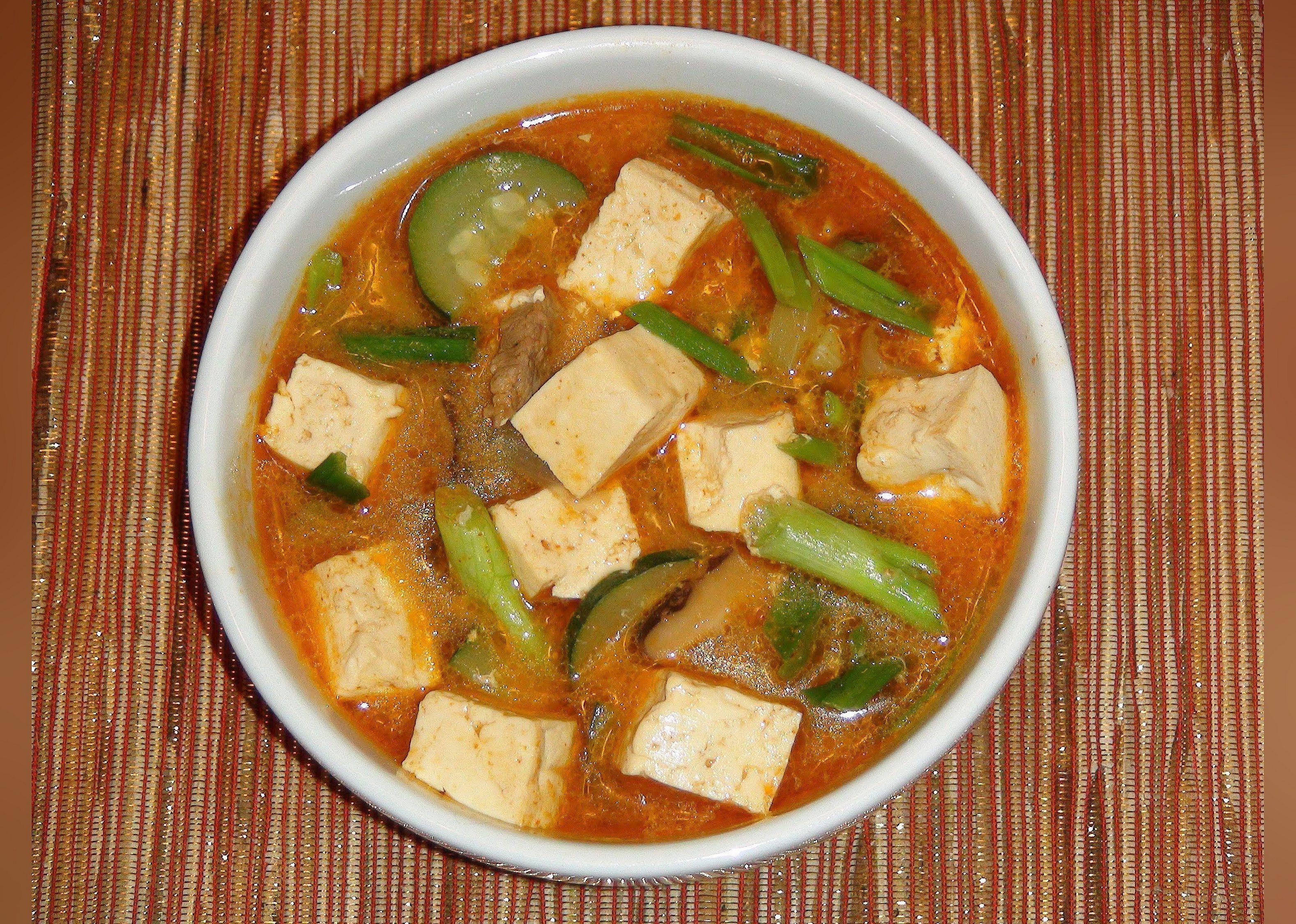 Korean Tofu and Vegetable Soup