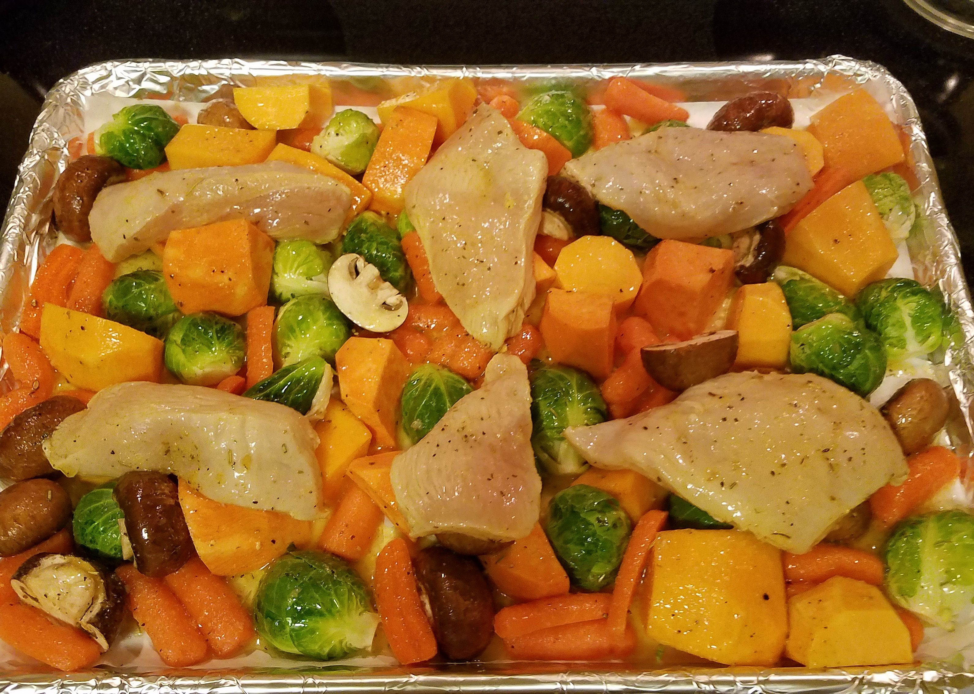 Autumn Rainbow Sheet Pan Dinner