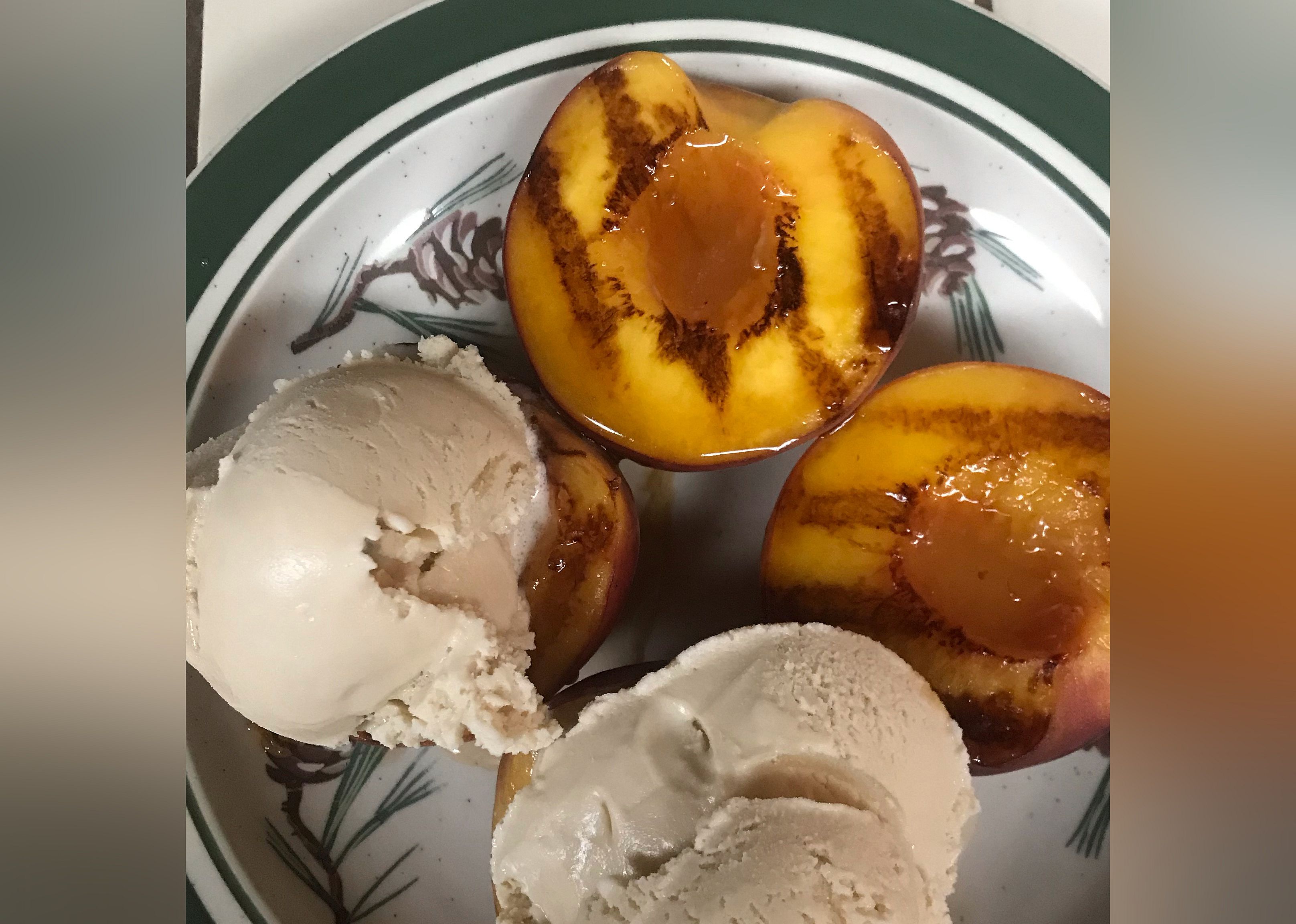 Grilled Peaches and Cream