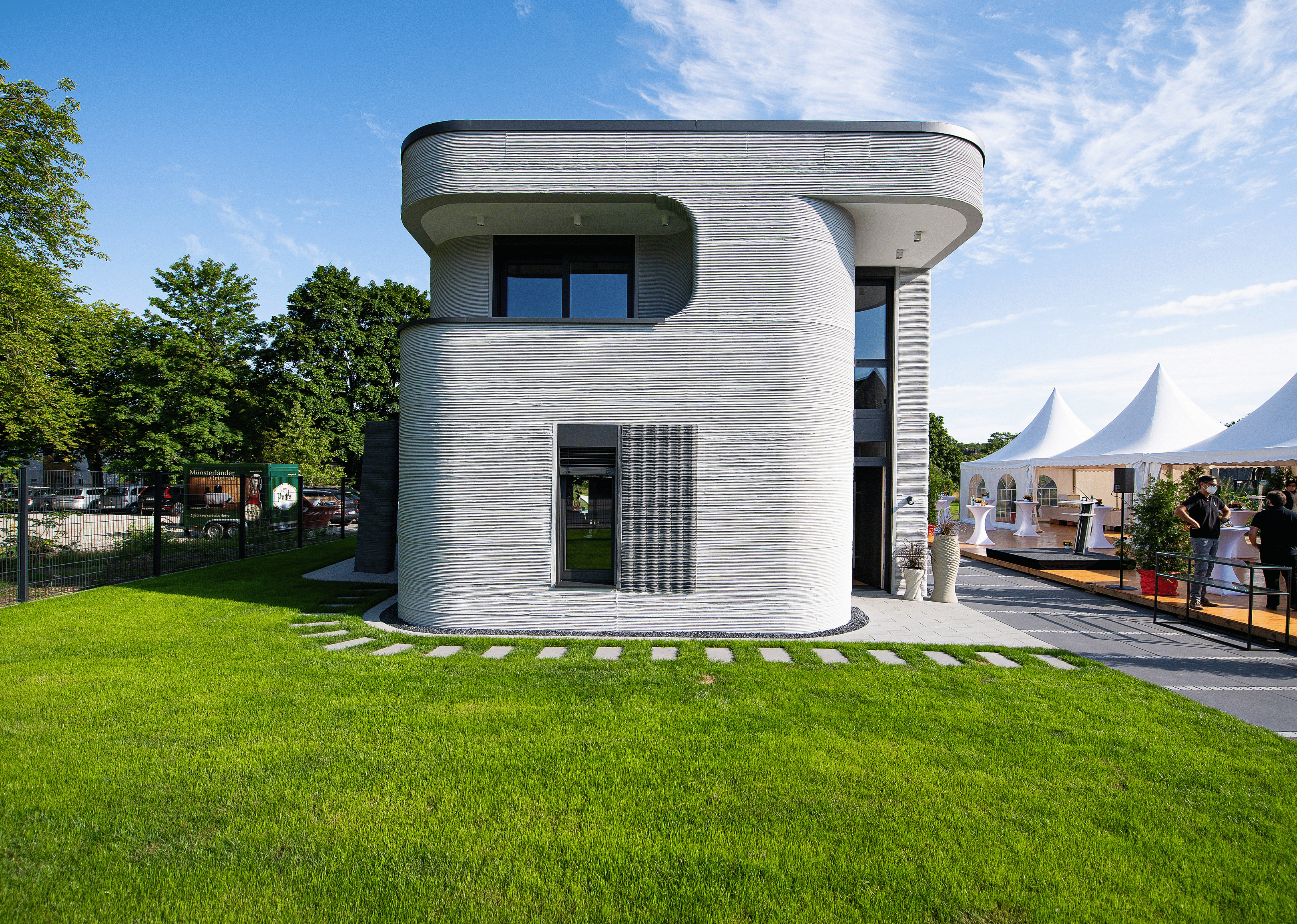 3D-printed concrete