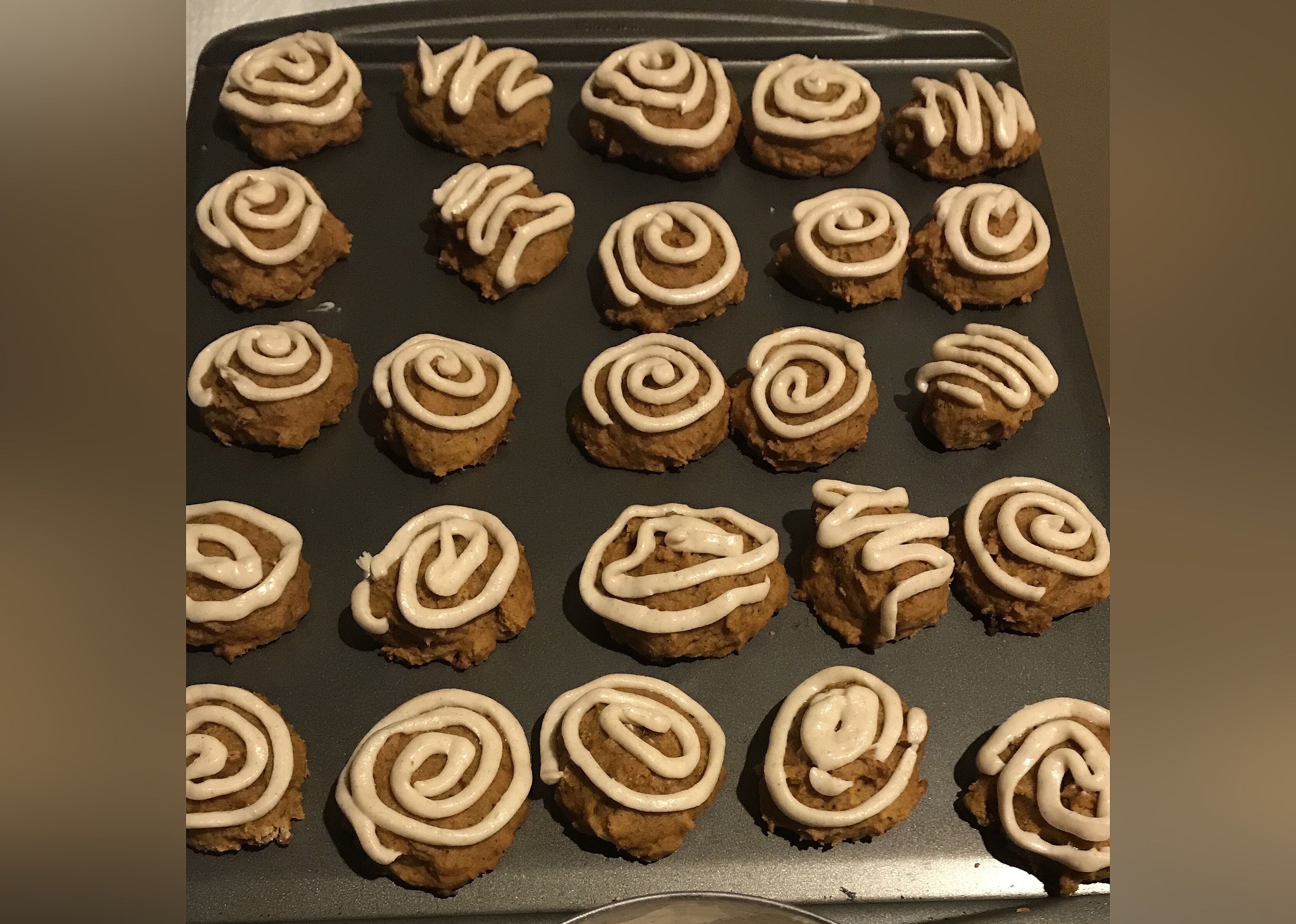 Iced Pumpkin Cookies