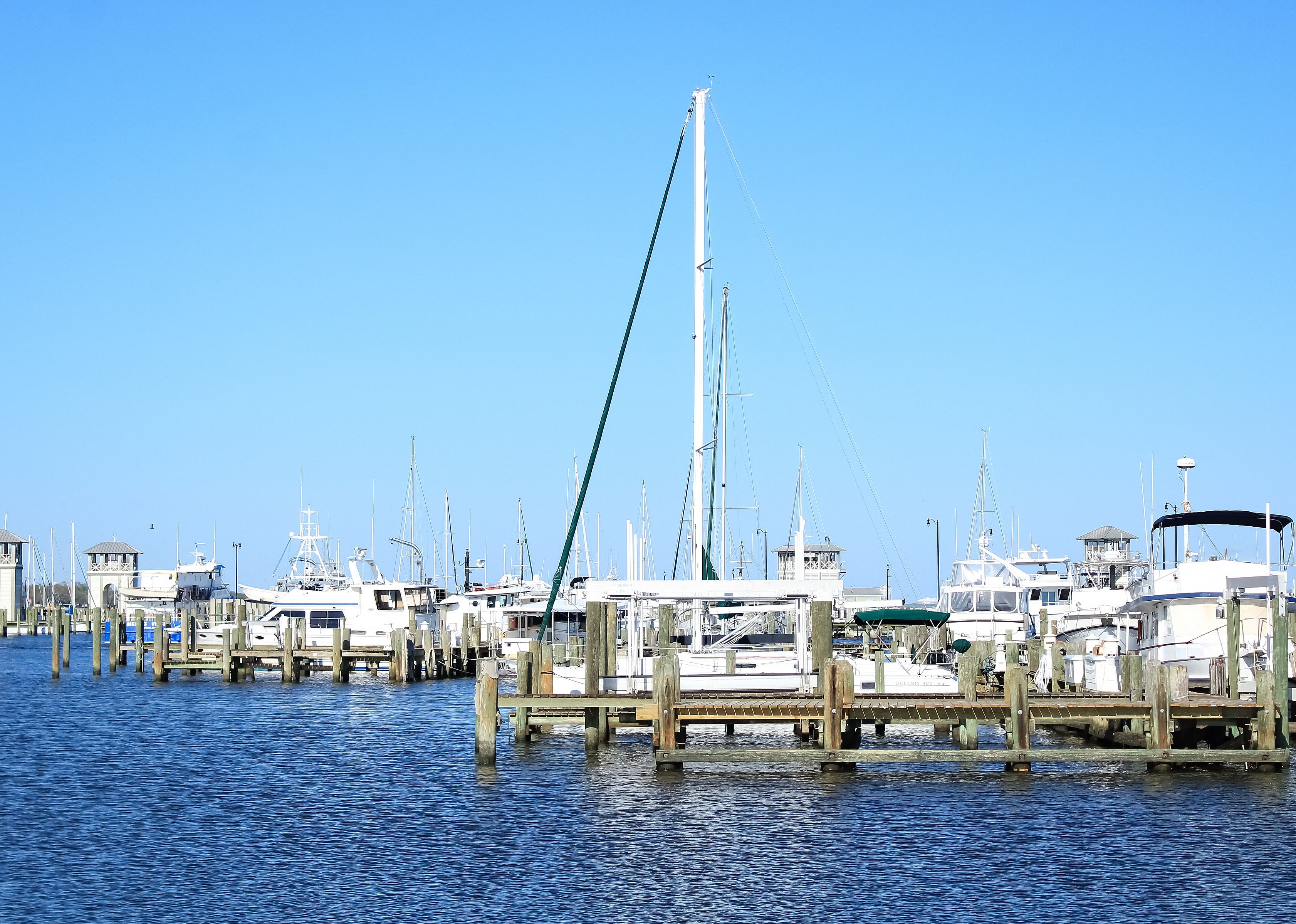 A harbor in the Gulf of Mexico.