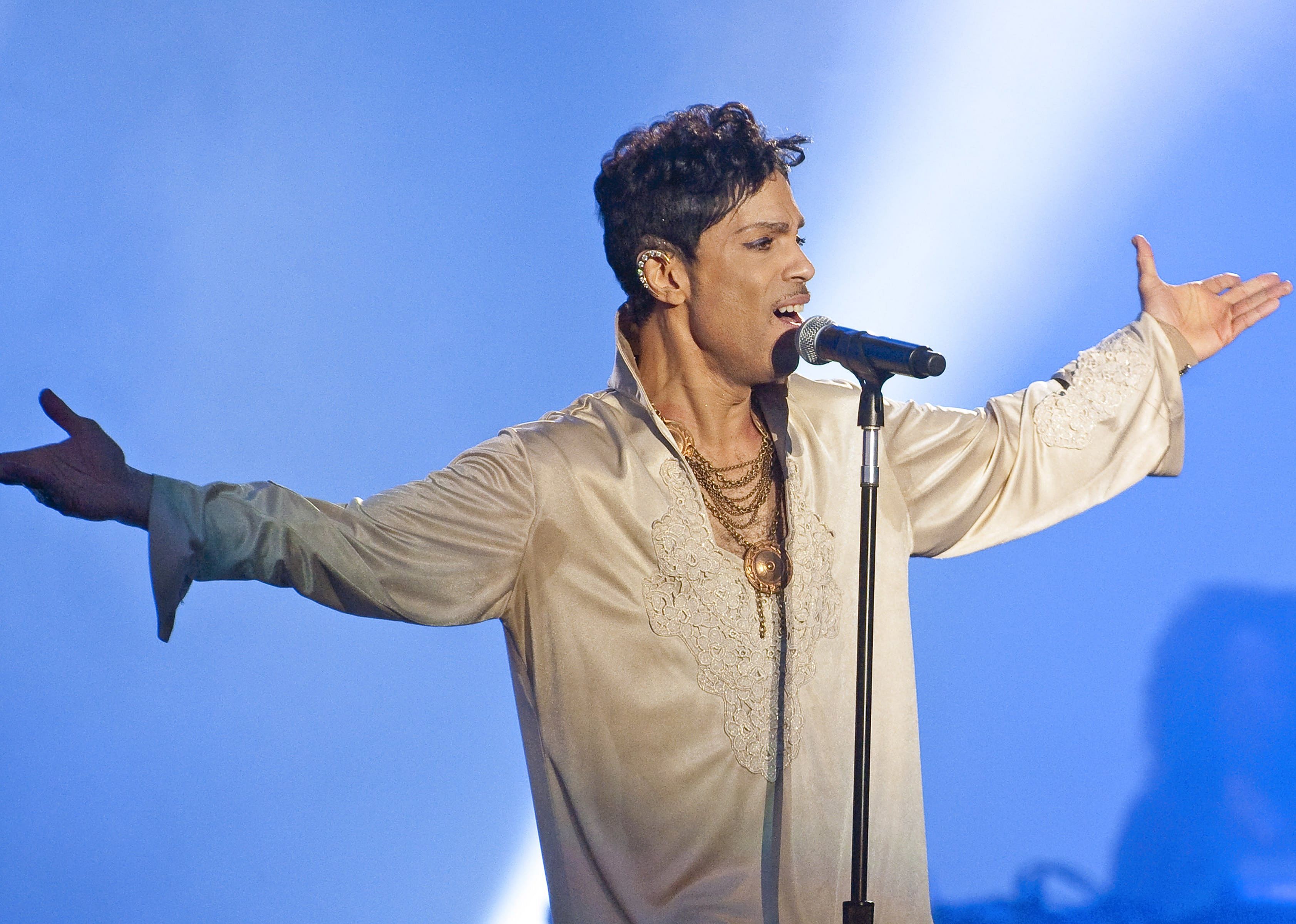 Prince headlines the main stage on the last day of Hop Farm Festival.