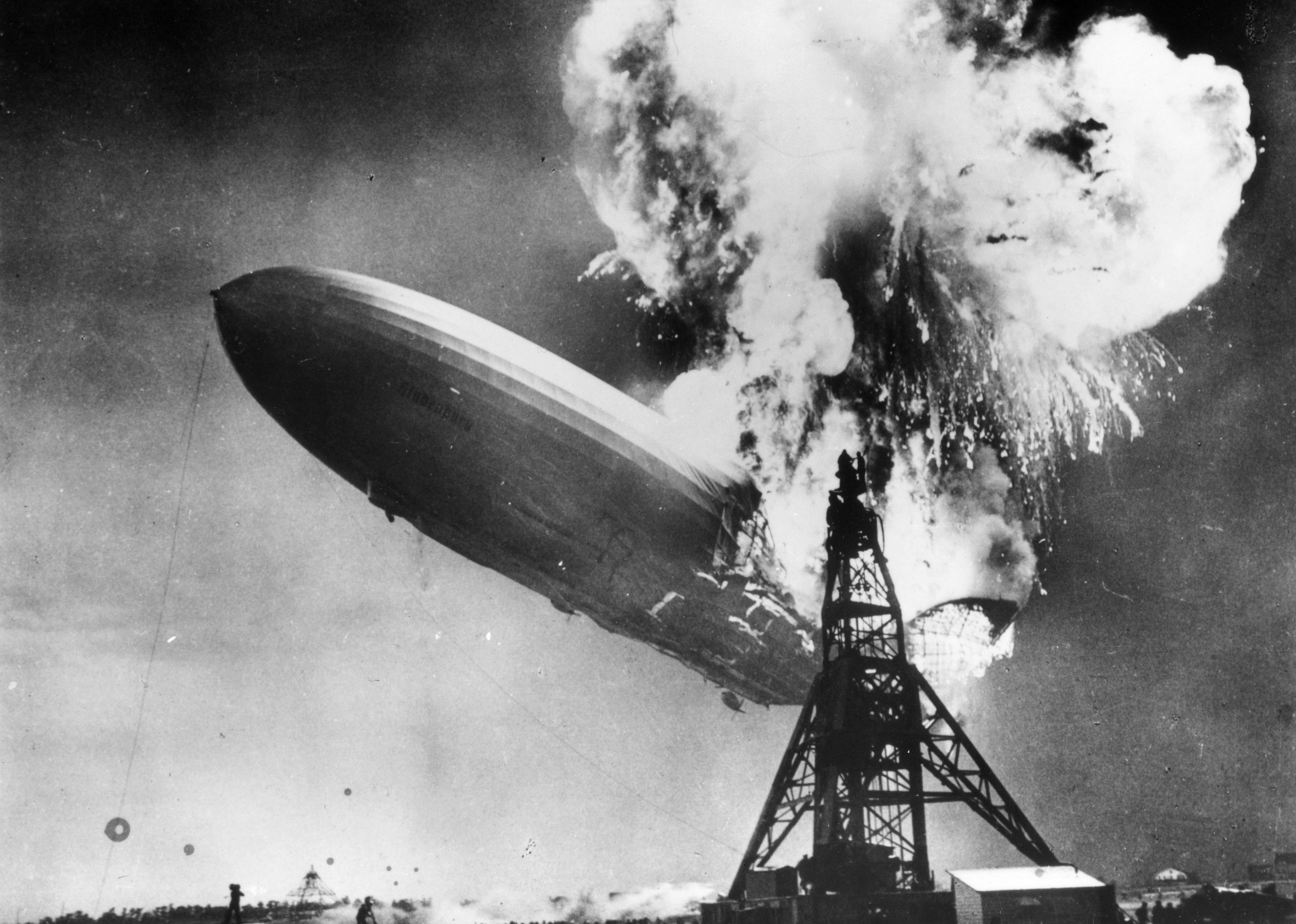 1937: Hindenburg crash sparks on-the-spot broadcast reporting