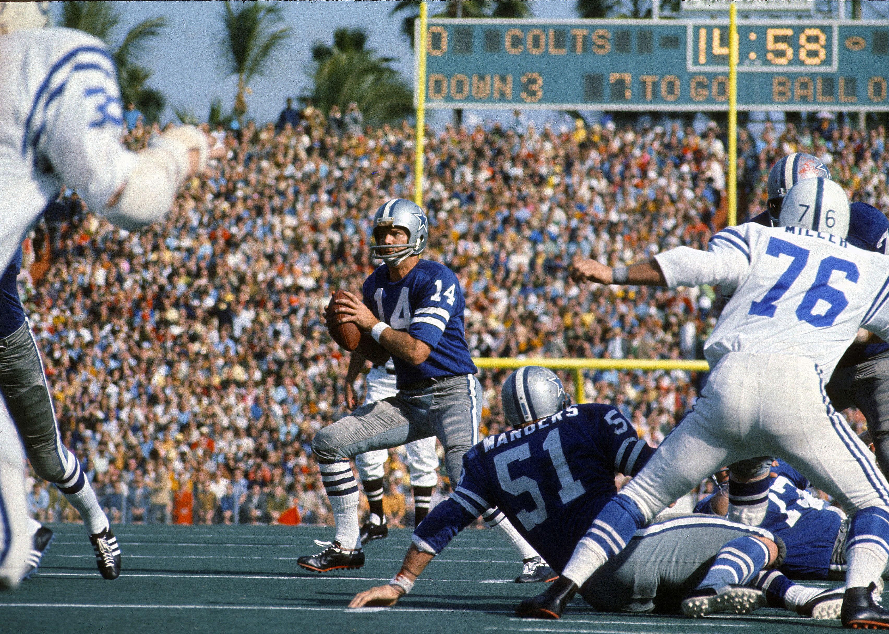 #48. 1971: Baltimore Colts vs. Dallas Cowboys (tie)