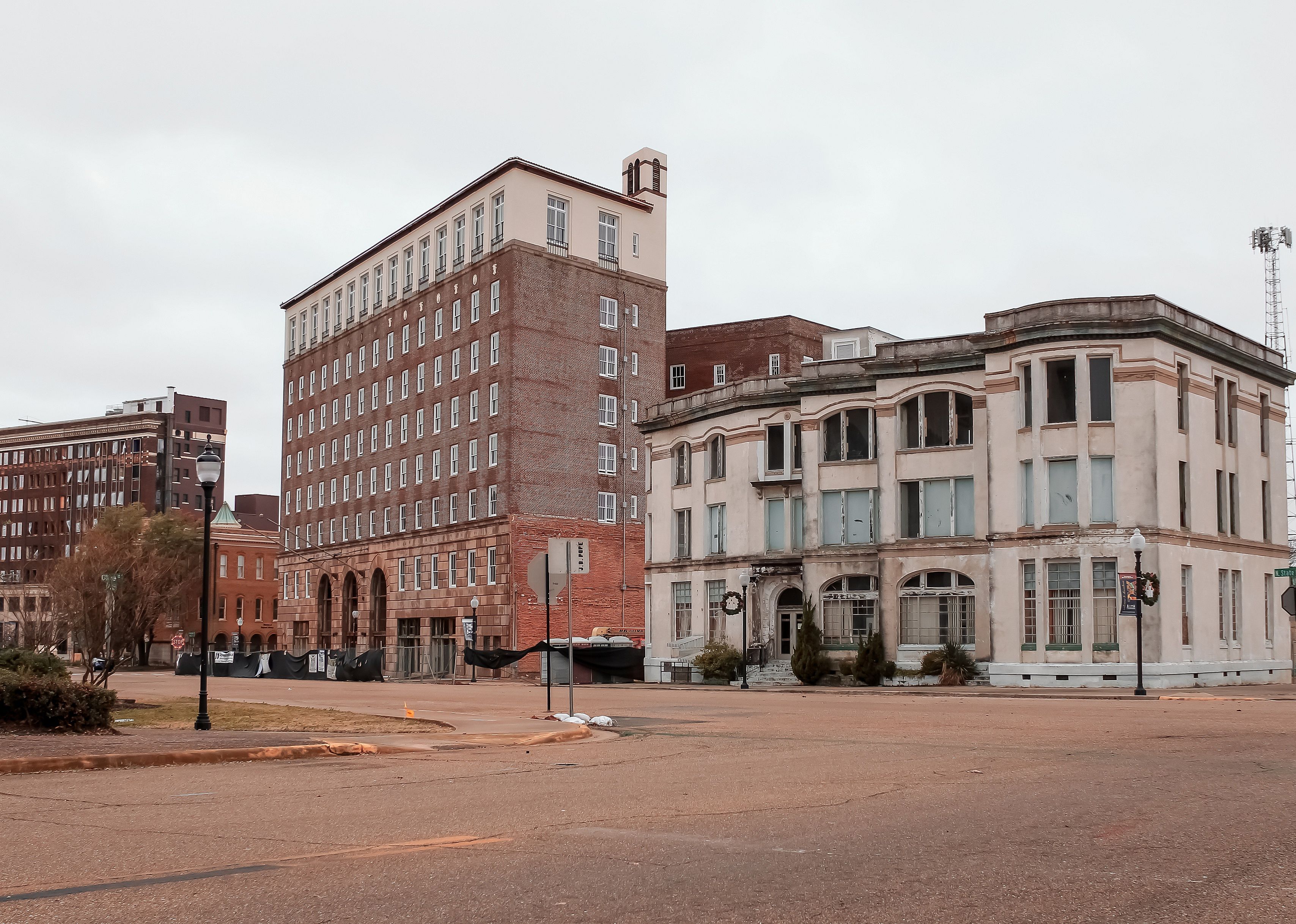 Downtown buildings in Texarkana.