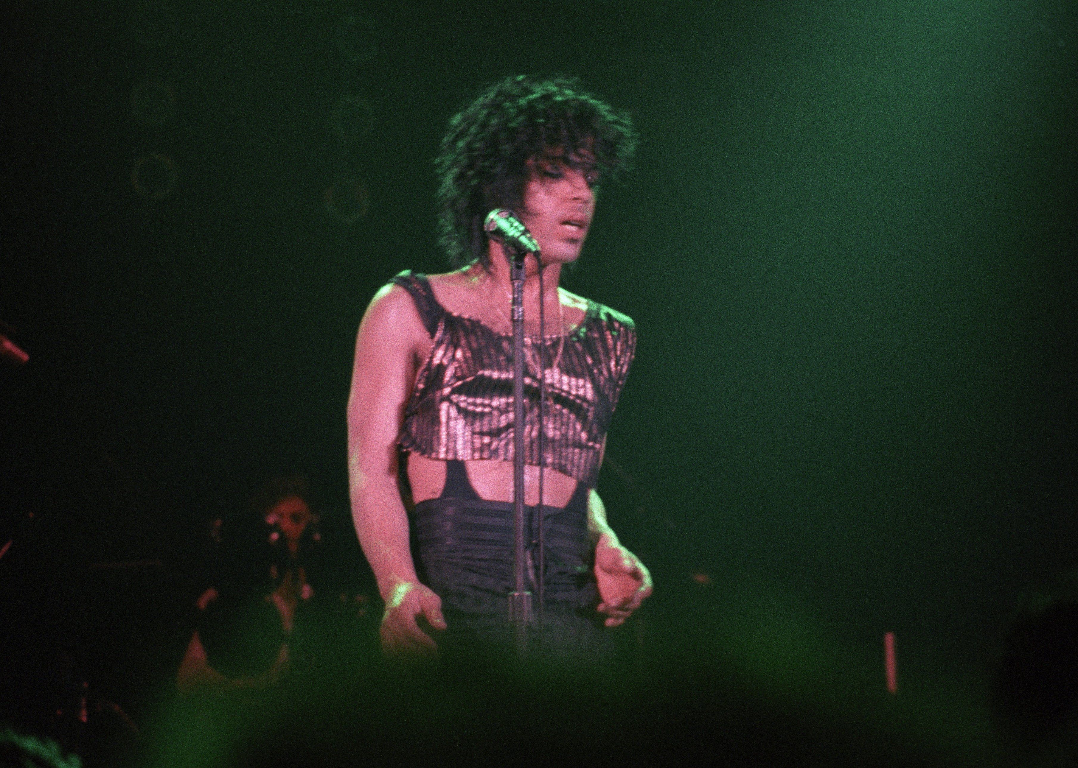 Prince performs a benefit concert for the Minnesota Dance Theatre.