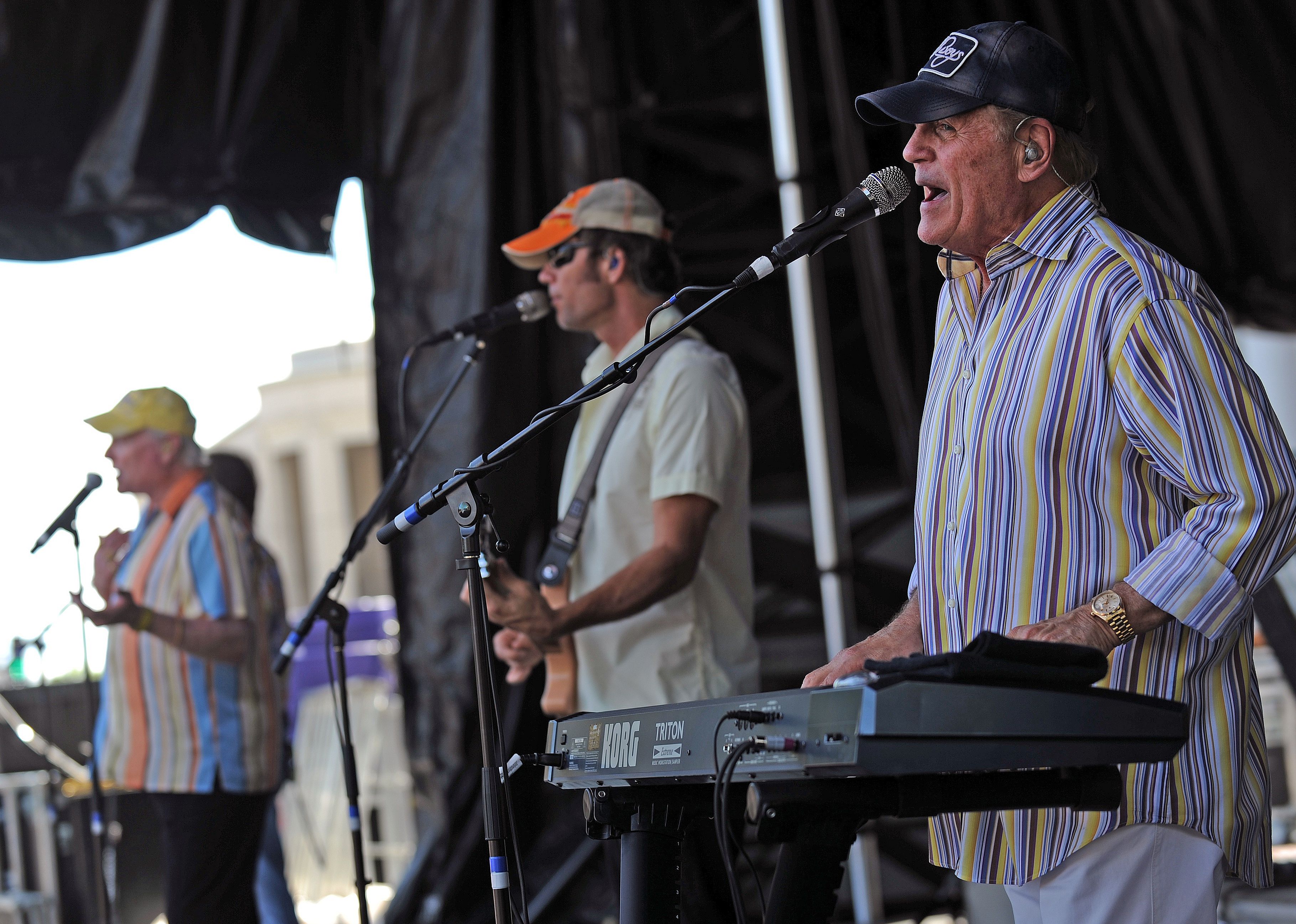 The Beach Boys singing a song