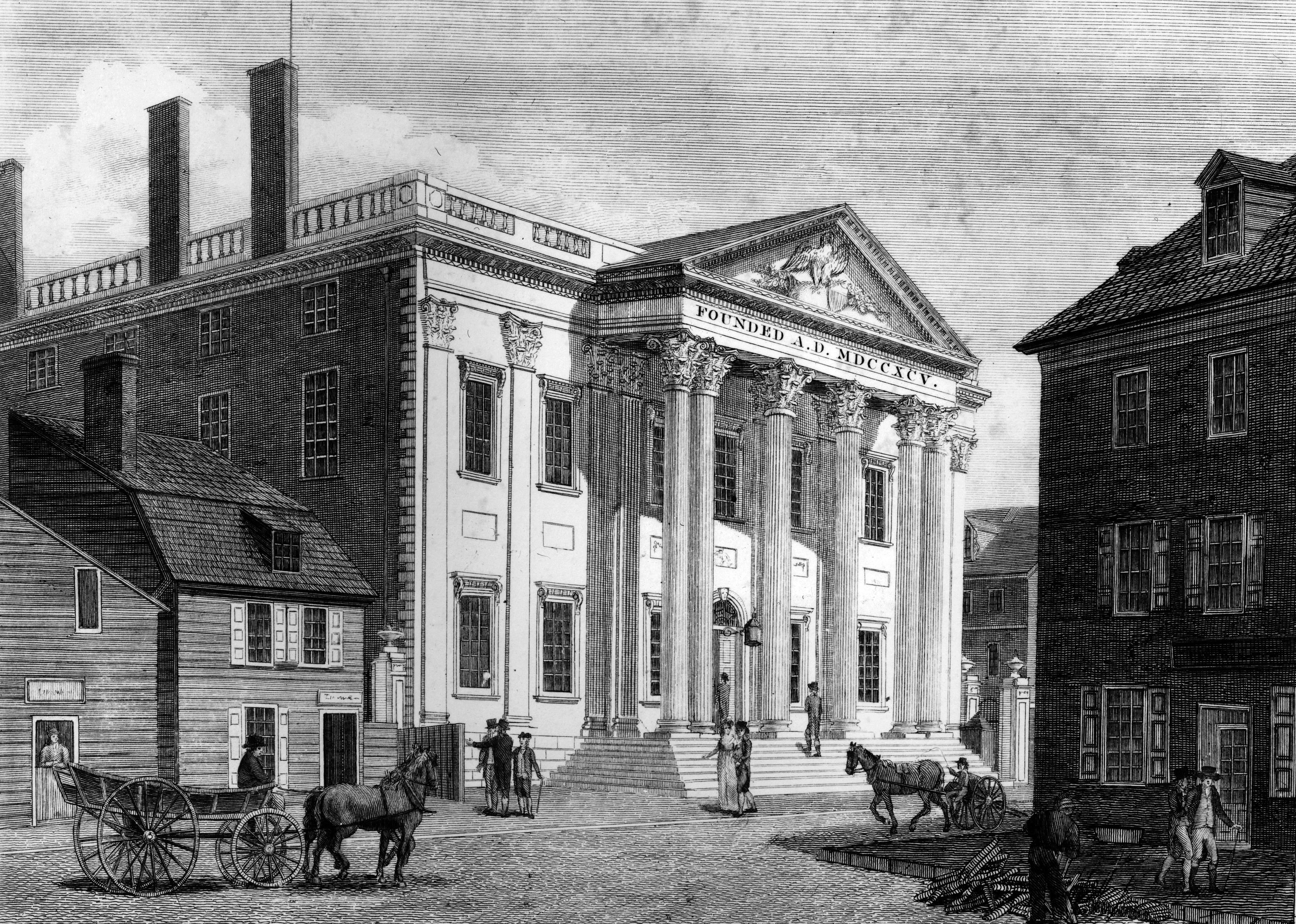 1782: First US commercial bank begins operations