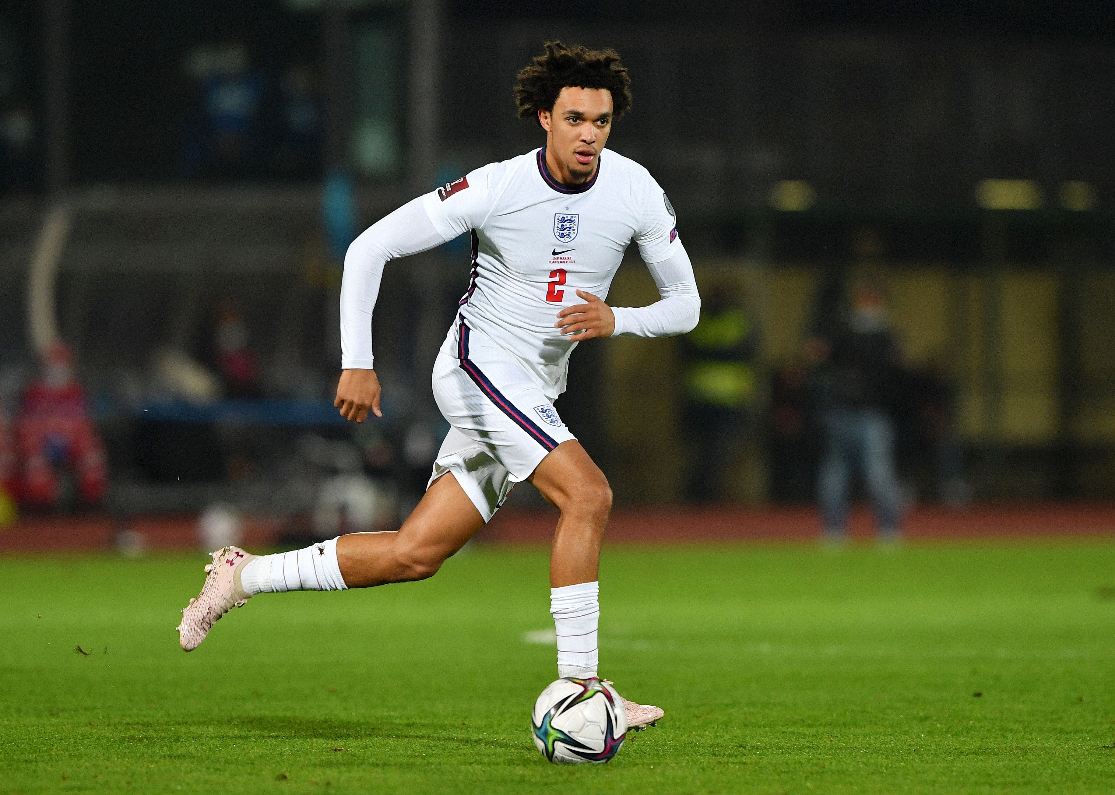 Trent Alexander-Arnold during the 2022 FIFA World Cup Qualifier match between San Marino and England