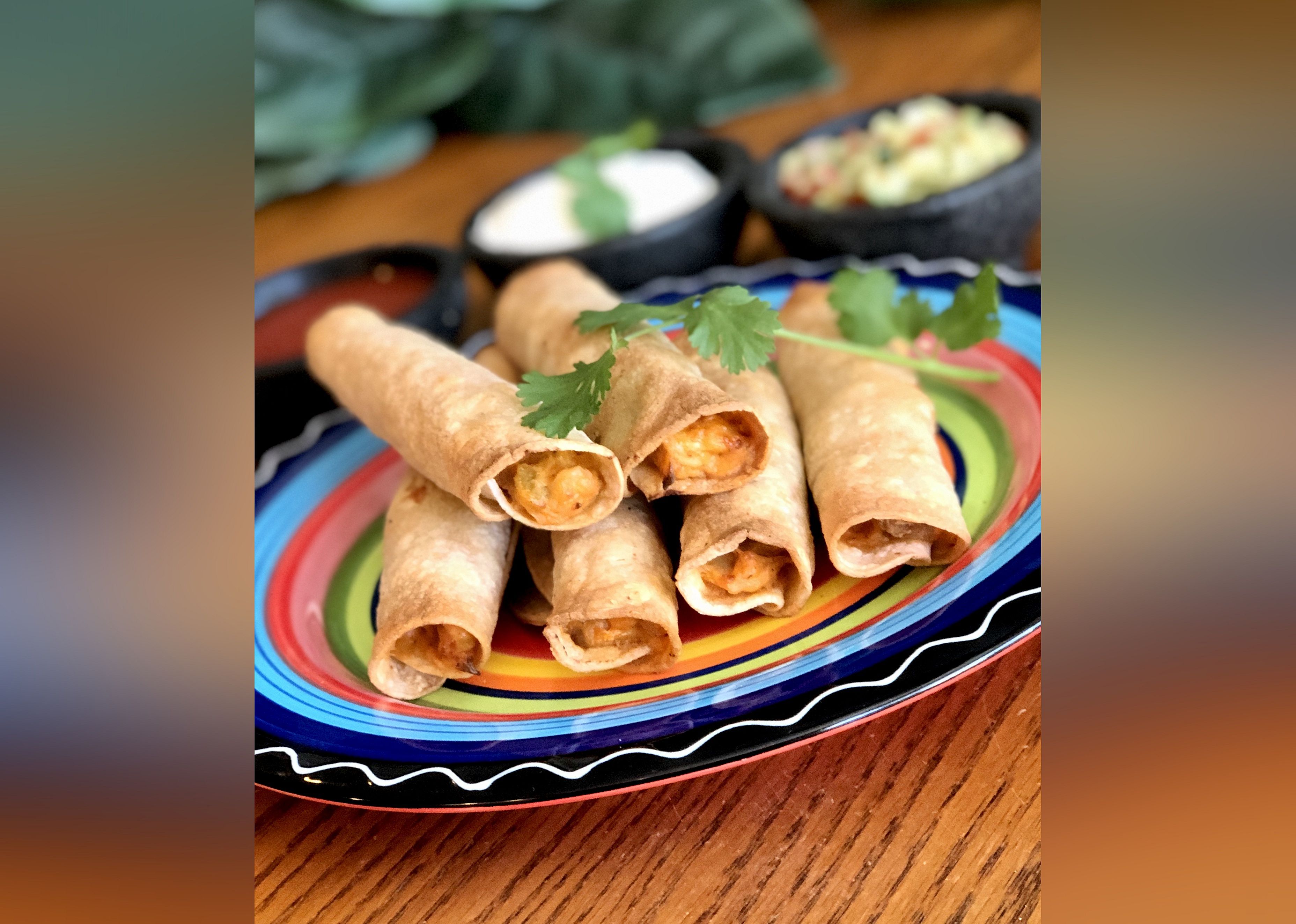 Air Fryer Chicken Taquitos